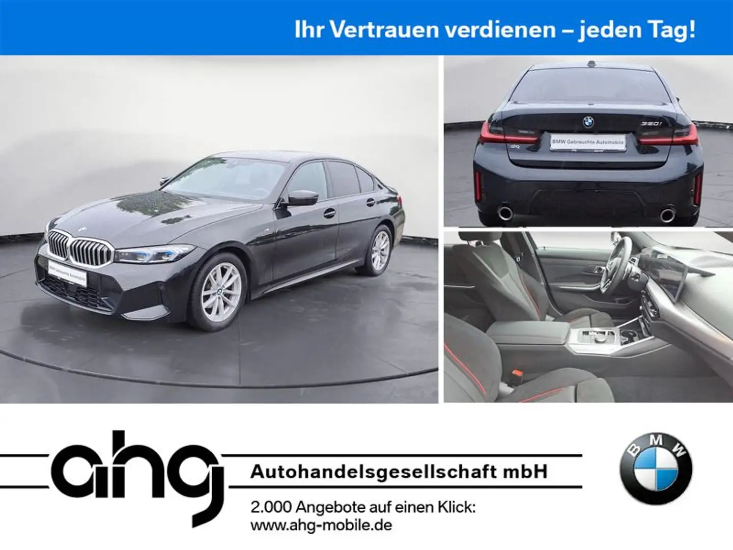 BMW 320 i M Sport *Navi*HiHi*LED*PDC*SHZ* Schwarz - 1