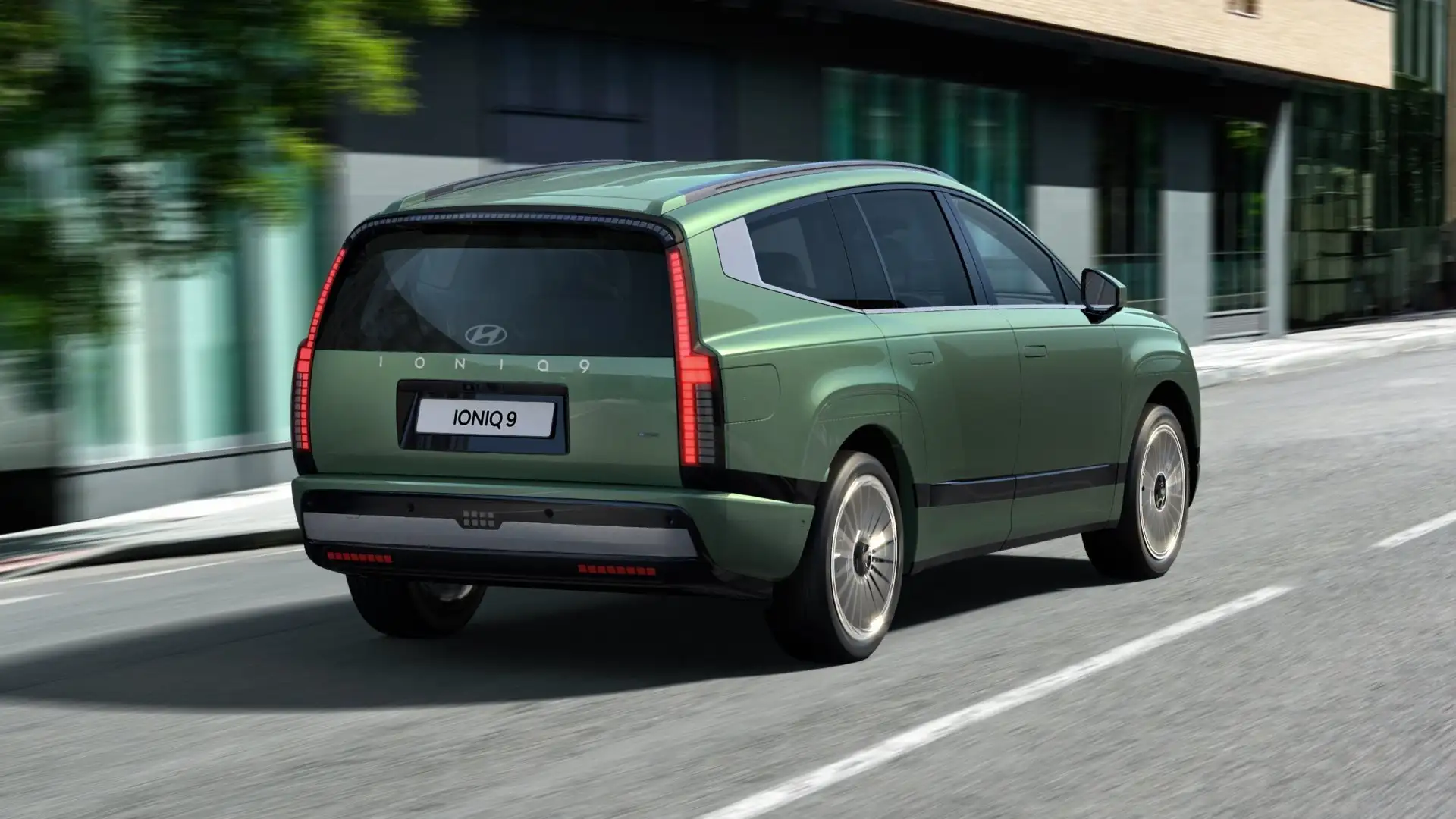 Hyundai IONIQ 9 UNIQ Performance Glas-schiebedach Zelená - 2
