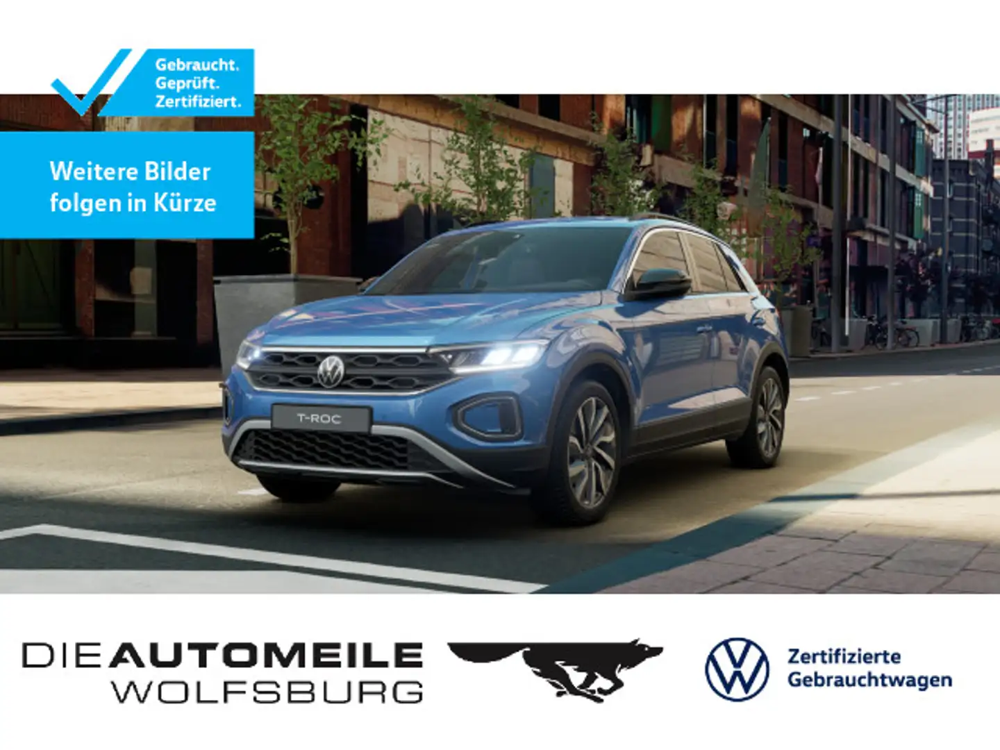 Volkswagen T-Roc 2.0 TDI Goal LED/ACC Blau - 1