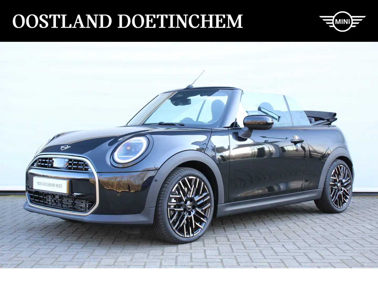 MINI Cooper C Cabrio Automaat / Favoured Trim / Pakket M / 18" Night Fl Negru - 1