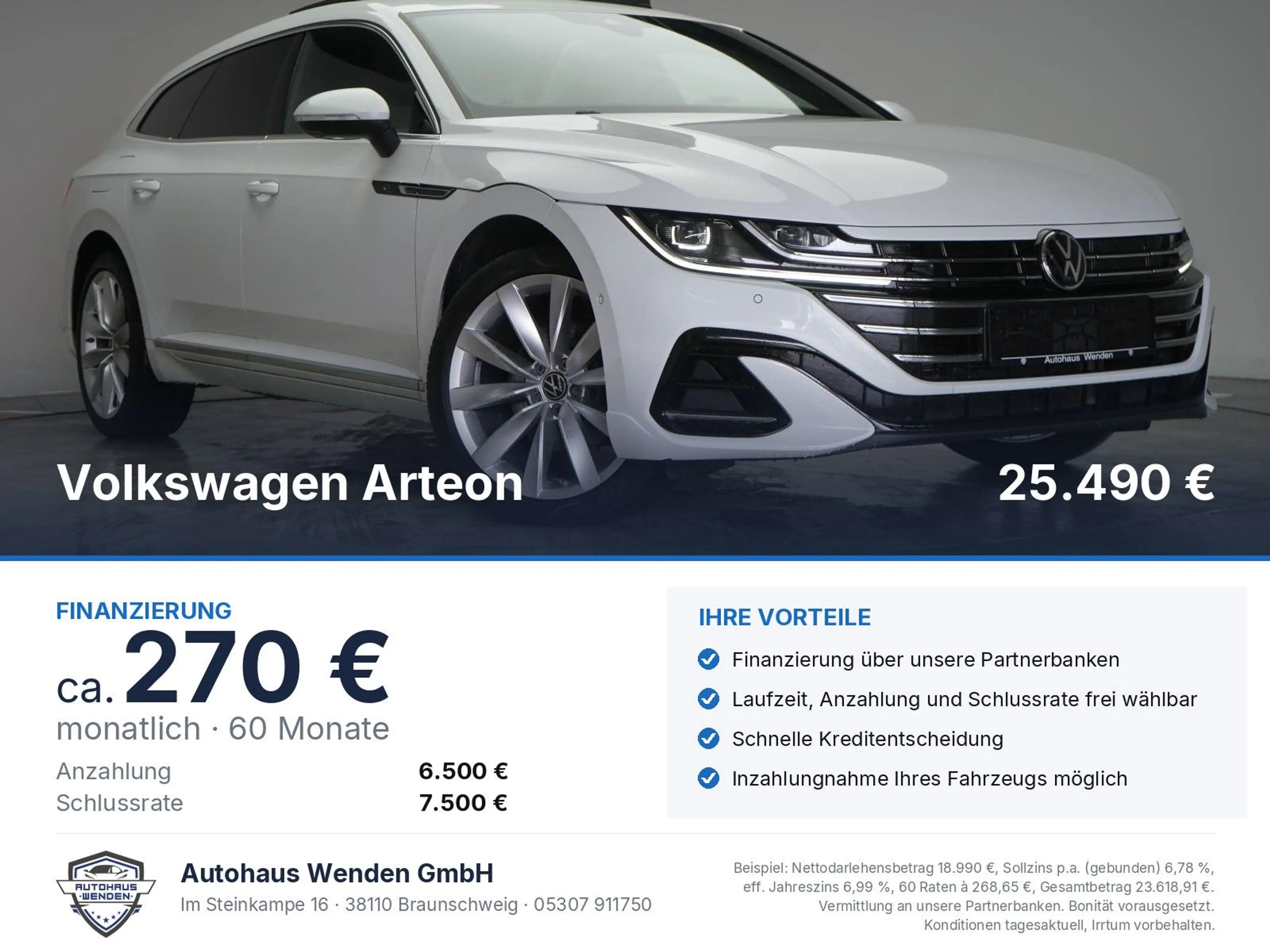 Volkswagen Arteon Shooting Brake 1.4 e TSI R line Leder/ACC