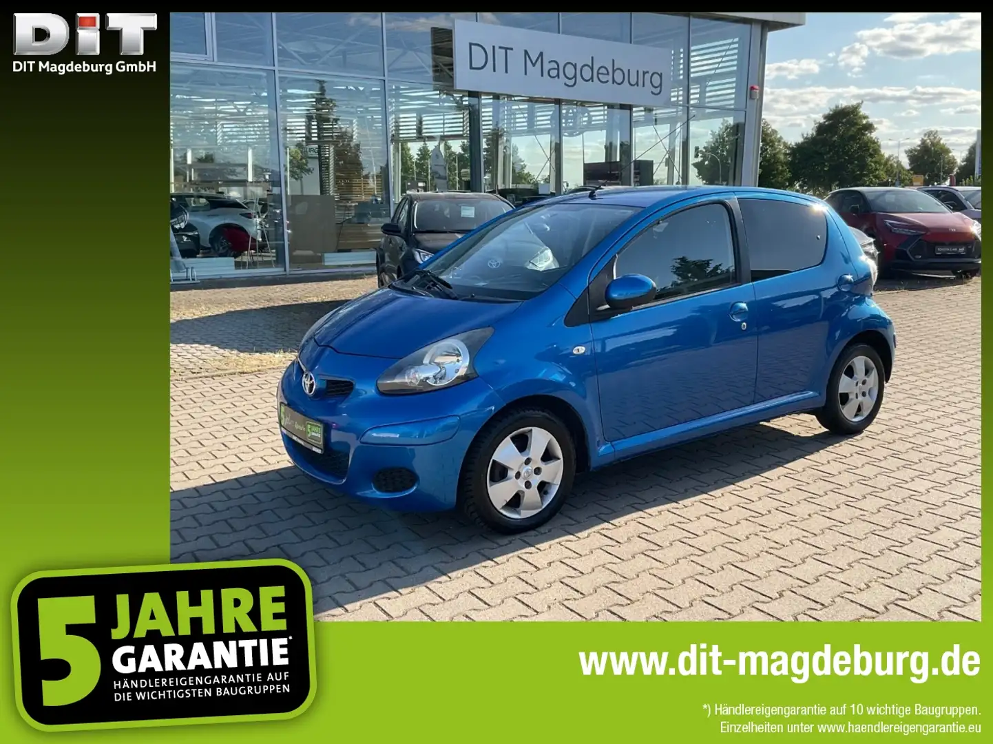 Toyota Aygo 1.0 Edition TomTom Klima Bleu - 1