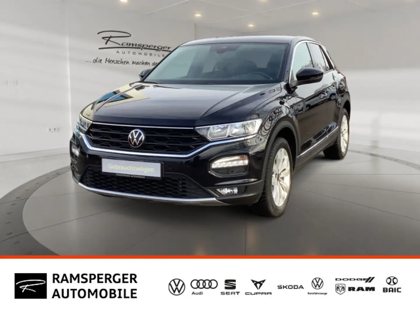 Volkswagen T-Roc 1.5 TSI DSG Sport Navi SHZ Kamera PDC Schwarz - 1