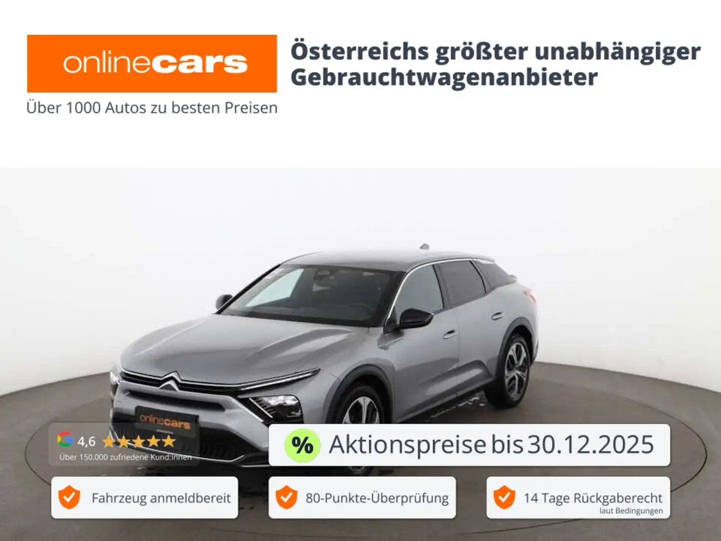Citroen C5 X 1.2 PureTech 130 Feel Aut LED NAV TEMP R-CAM Grau - 1