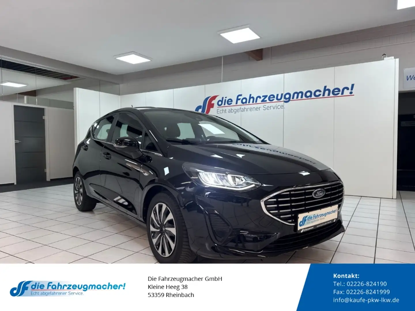 Ford Fiesta Titanium 1.0 EcoBoost M-Hybrid EU6d Navi LED Blend Zwart - 1