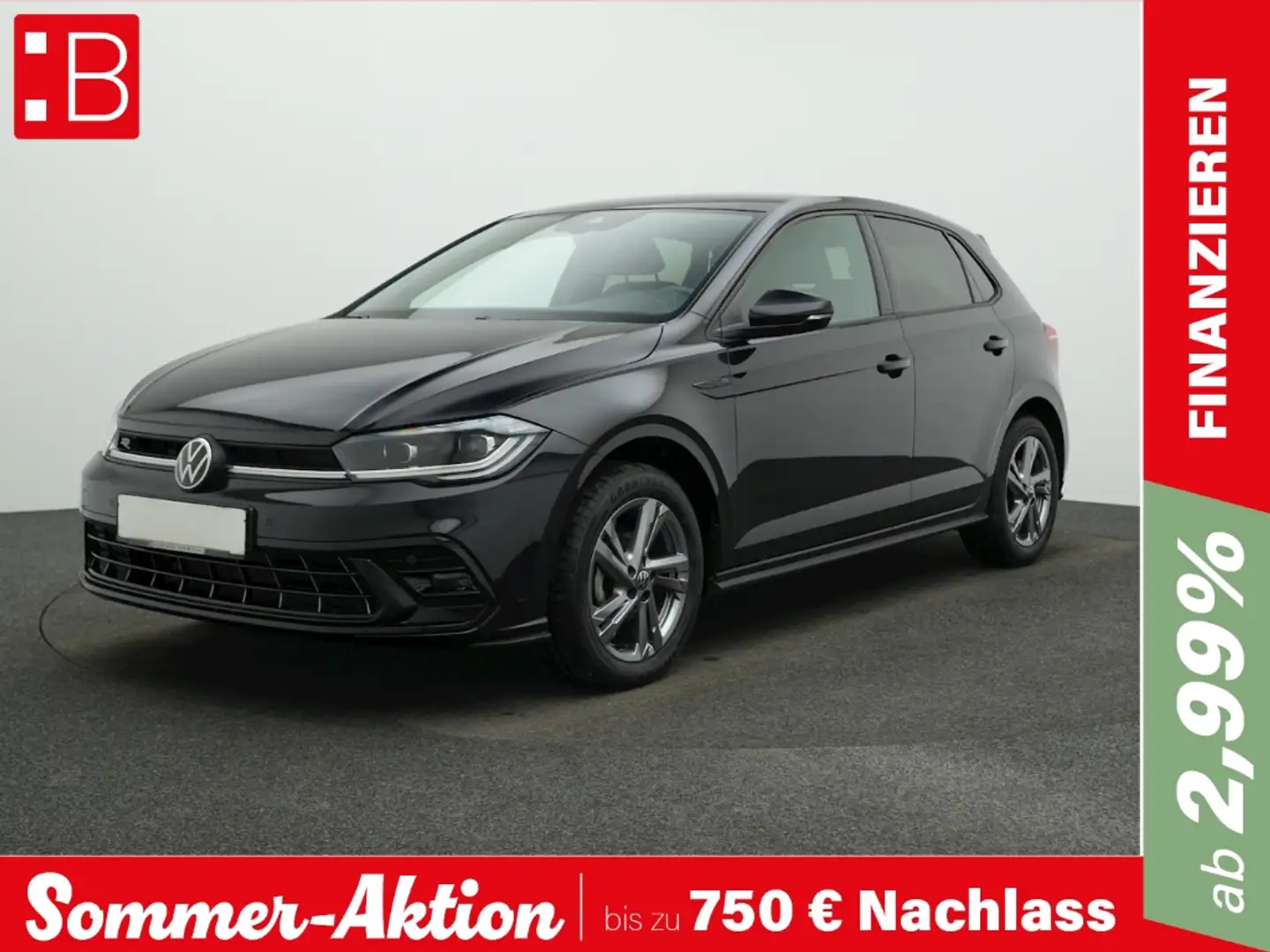 Volkswagen Polo 1.0 TSI DSG R-Line IQ.LIGHT NAVI KAMERA ACC Schwarz - 1