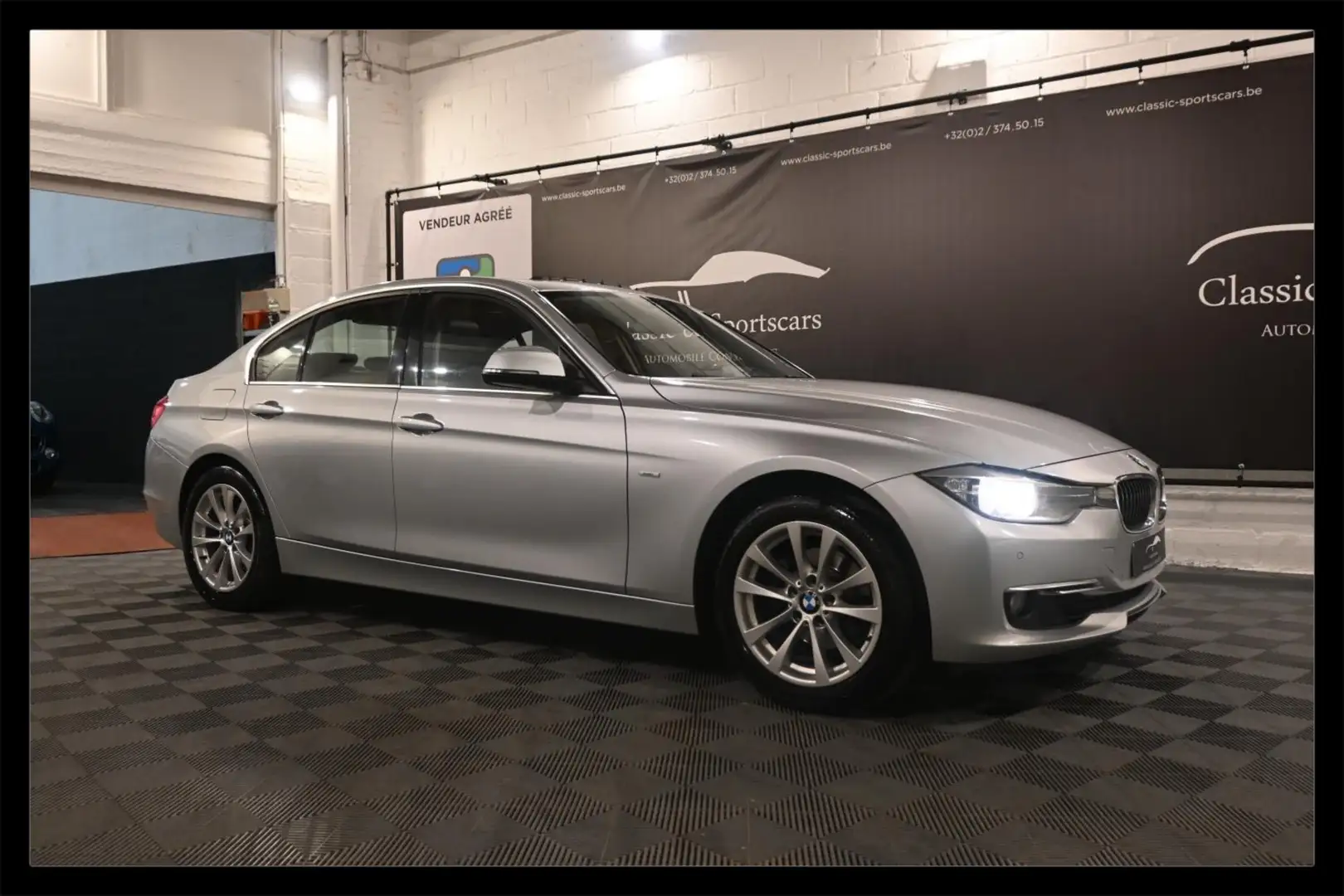 BMW 320 320i LUXURY LINE / CUIR / GPS NAVI / SUNROOF !! Argent - 1