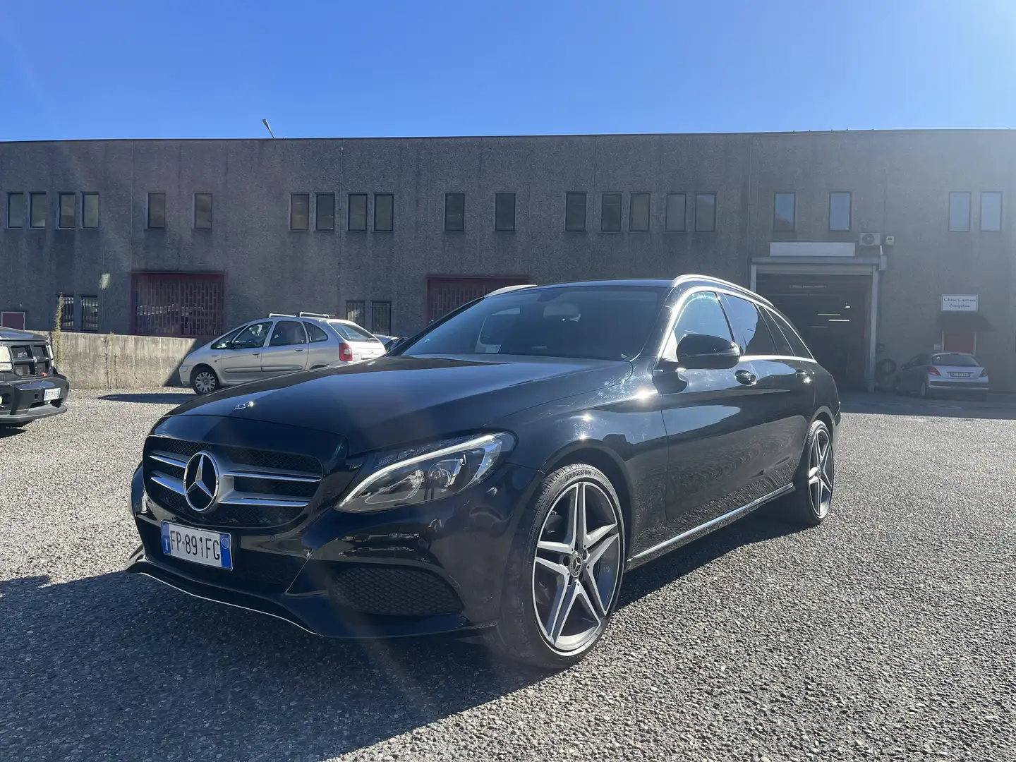 Mercedes-Benz C 200 SW d (bt) Premium auto MISTO PELLE LED CERCHI Nero - 1