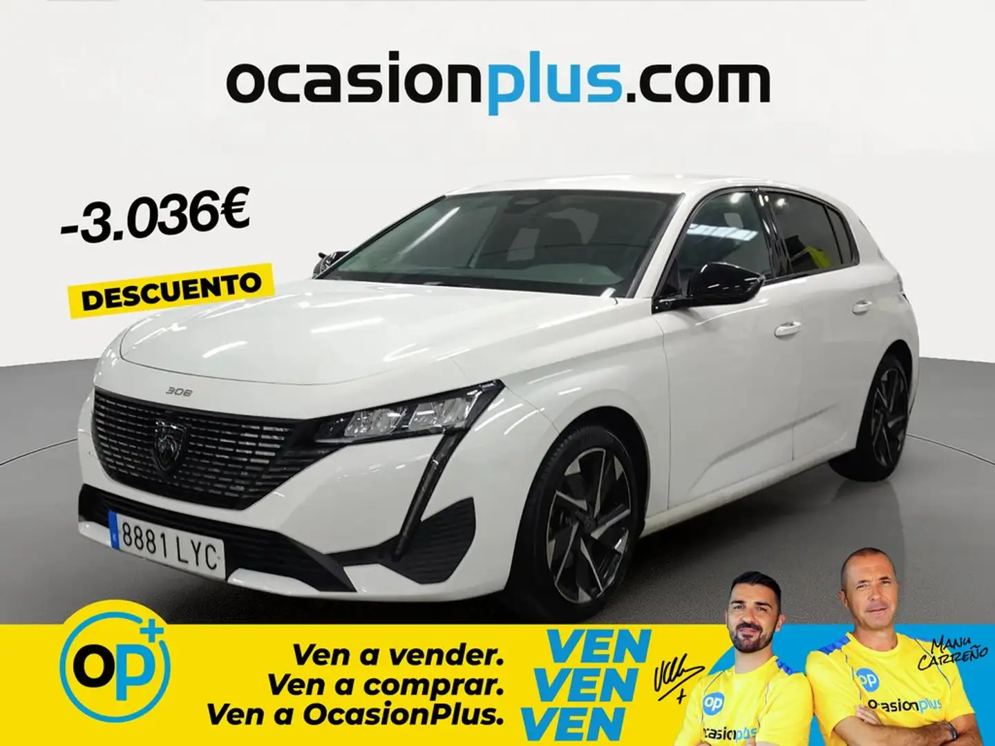 Peugeot 308 1.5 BlueHDi S&S Allure Pack EAT8 130 Blanco - 1