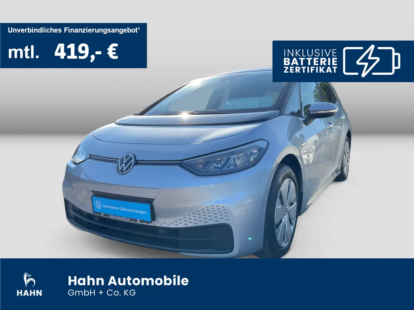 Volkswagen ID.3 Pro Performance Cam Keyless LED Navi Sitzhe Silber - 1