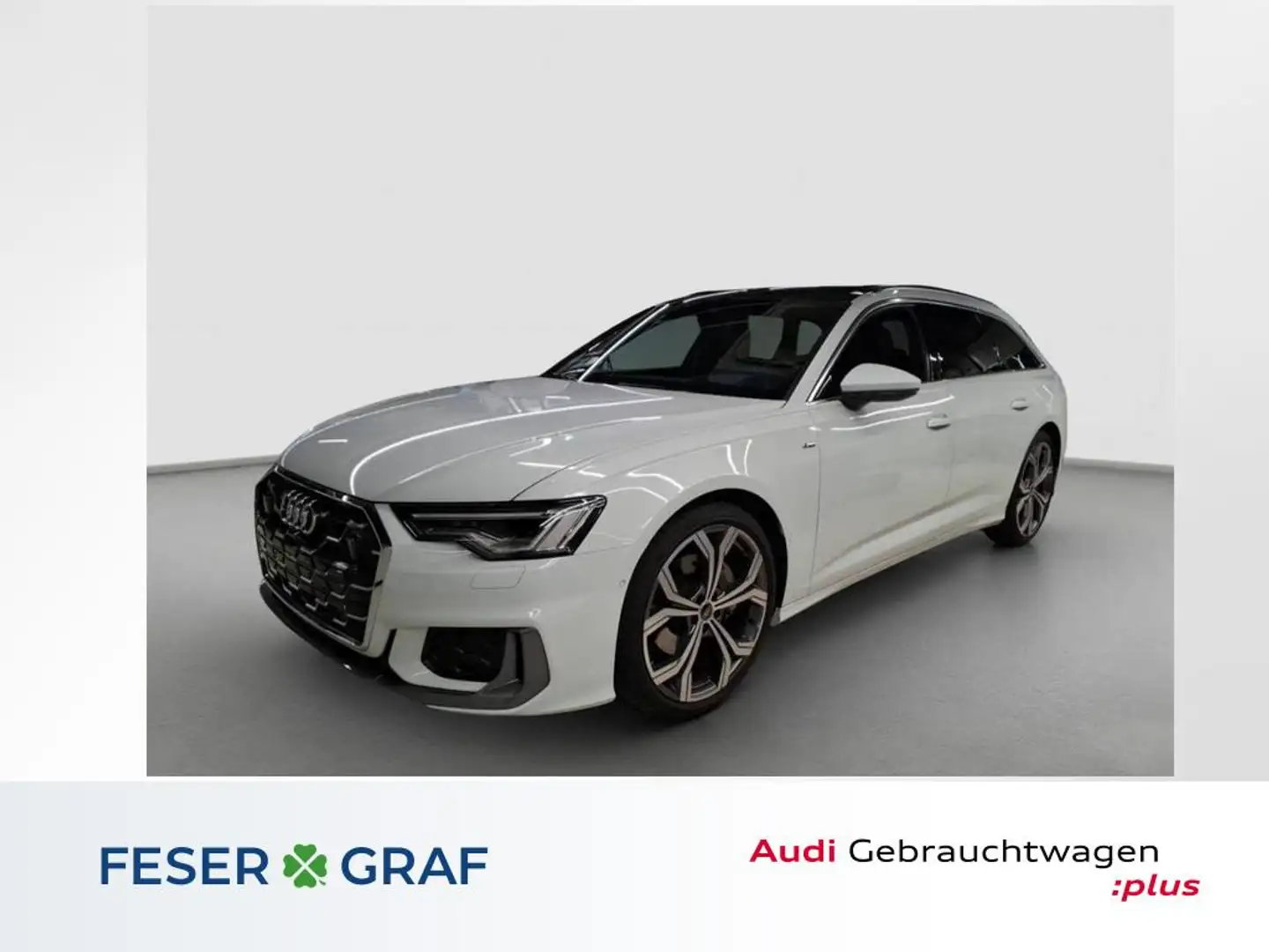 Audi A6 Avant 45 TFSI qu - S line - B&O - PANO - AHK - Weiß - 1