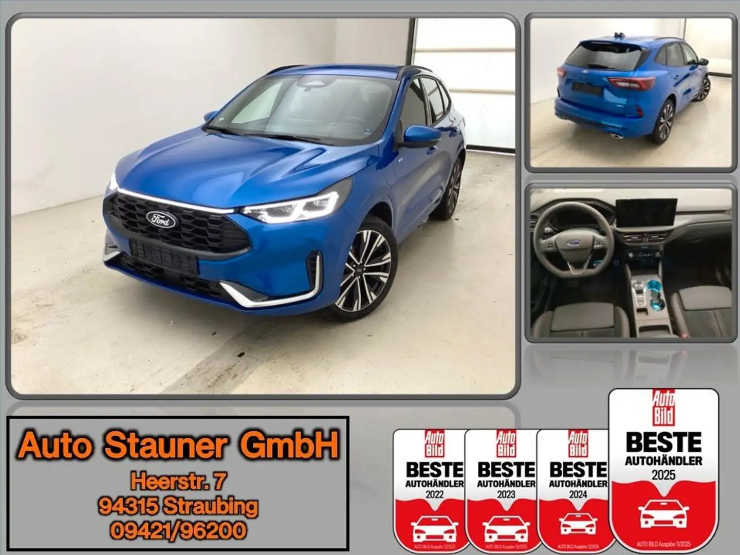 Ford Kuga ST-Line X PHEV Auto/ACC/LED/360KAMERA/SHZ Bleu - 1