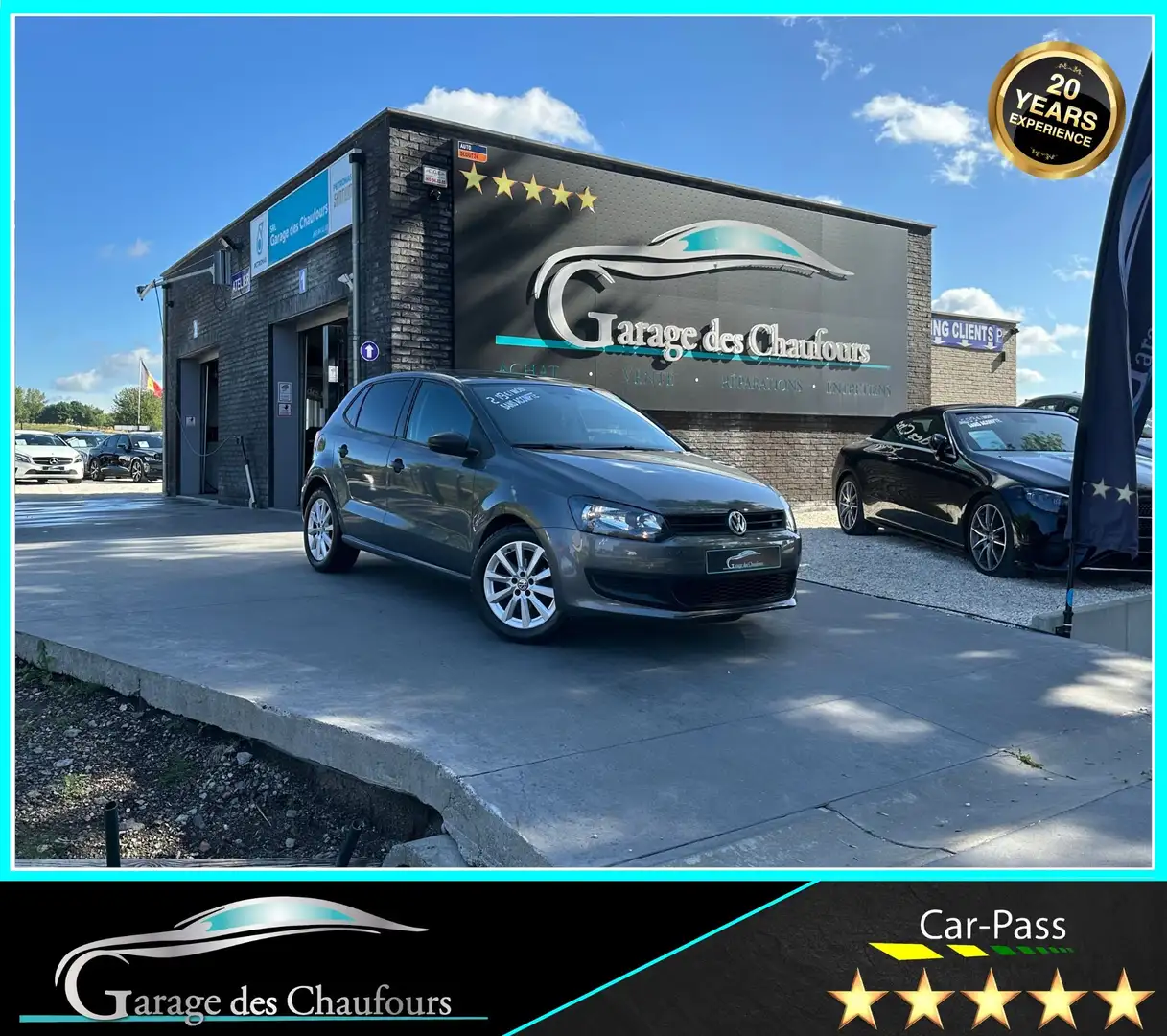 Volkswagen Polo 6R - 1.2i - A/C - AUX - ! Garantie 12 Mois ! Gris - 1