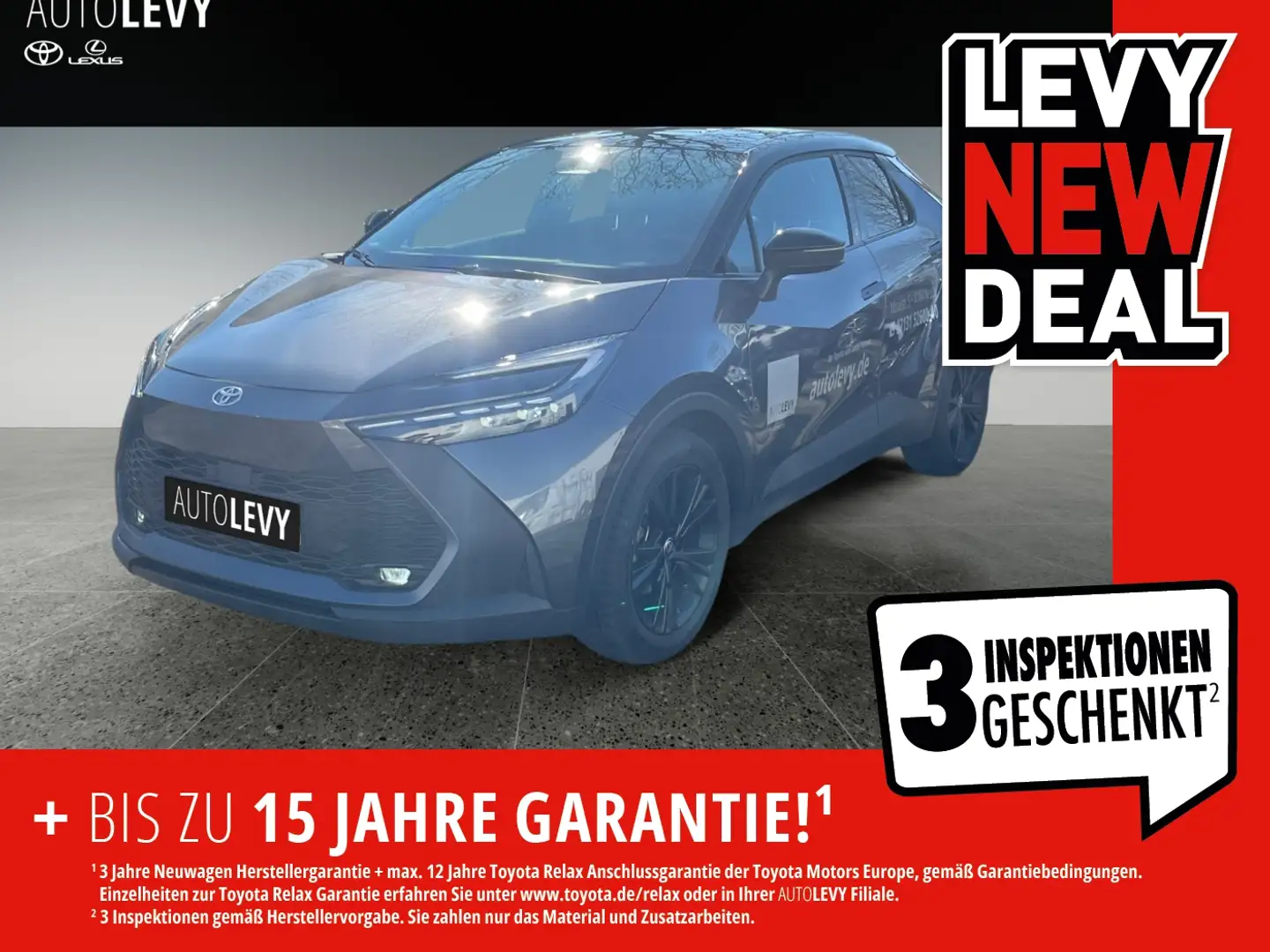 Toyota C-HR 2.0 Hybrid BARPREIS FWD Team D ACC*Kamera Negro - 1