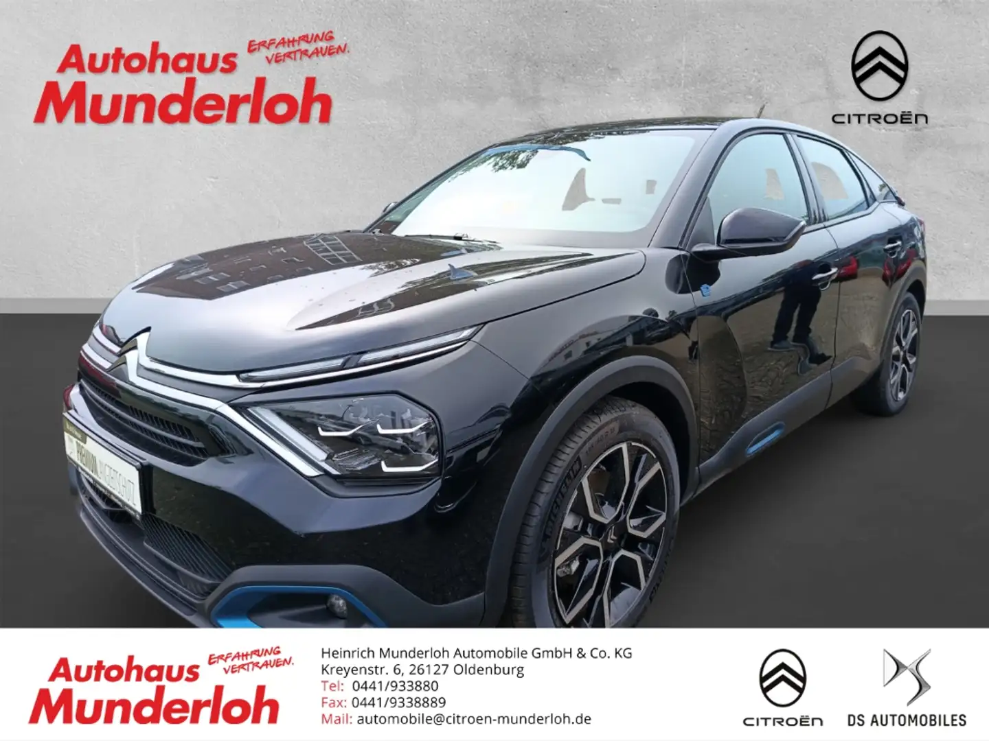 Citroen E-C4 Electric Feel Sitzheizung, beheizbares Lenkrad, beheizbare Czarny - 1