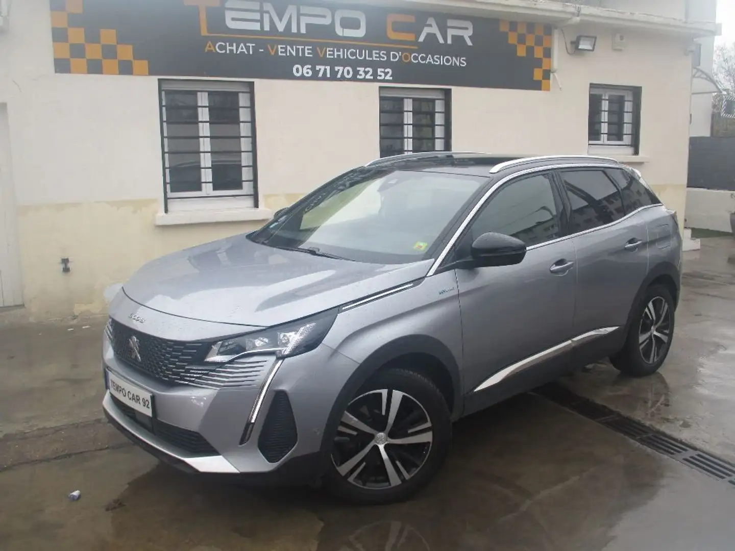 Peugeot 3008 Hybrid 225 e-EAT8 GT Gris - 1