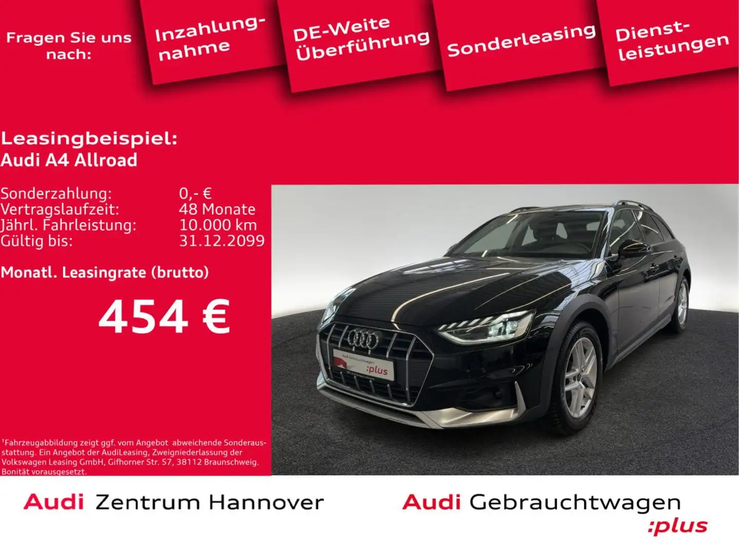 Audi A4 allroad quattro 40 TDI AHK LED Kamera virtual Cockpit Teil Schwarz - 1