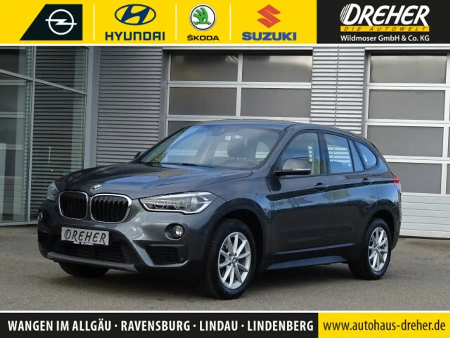 BMW X1 X1 sDrive 18i Advantage/Klima/LED/Park-Assist. BC Grau - 1