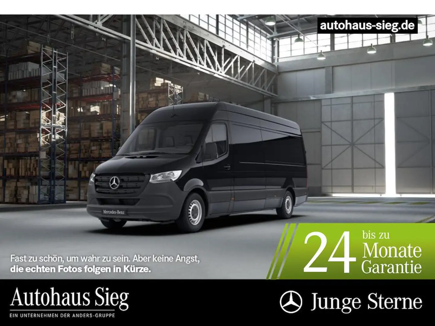 Mercedes-Benz Sprinter 317 Mixto L3H2 Klima*MBUX*Kamera*AHK Zwart - 1