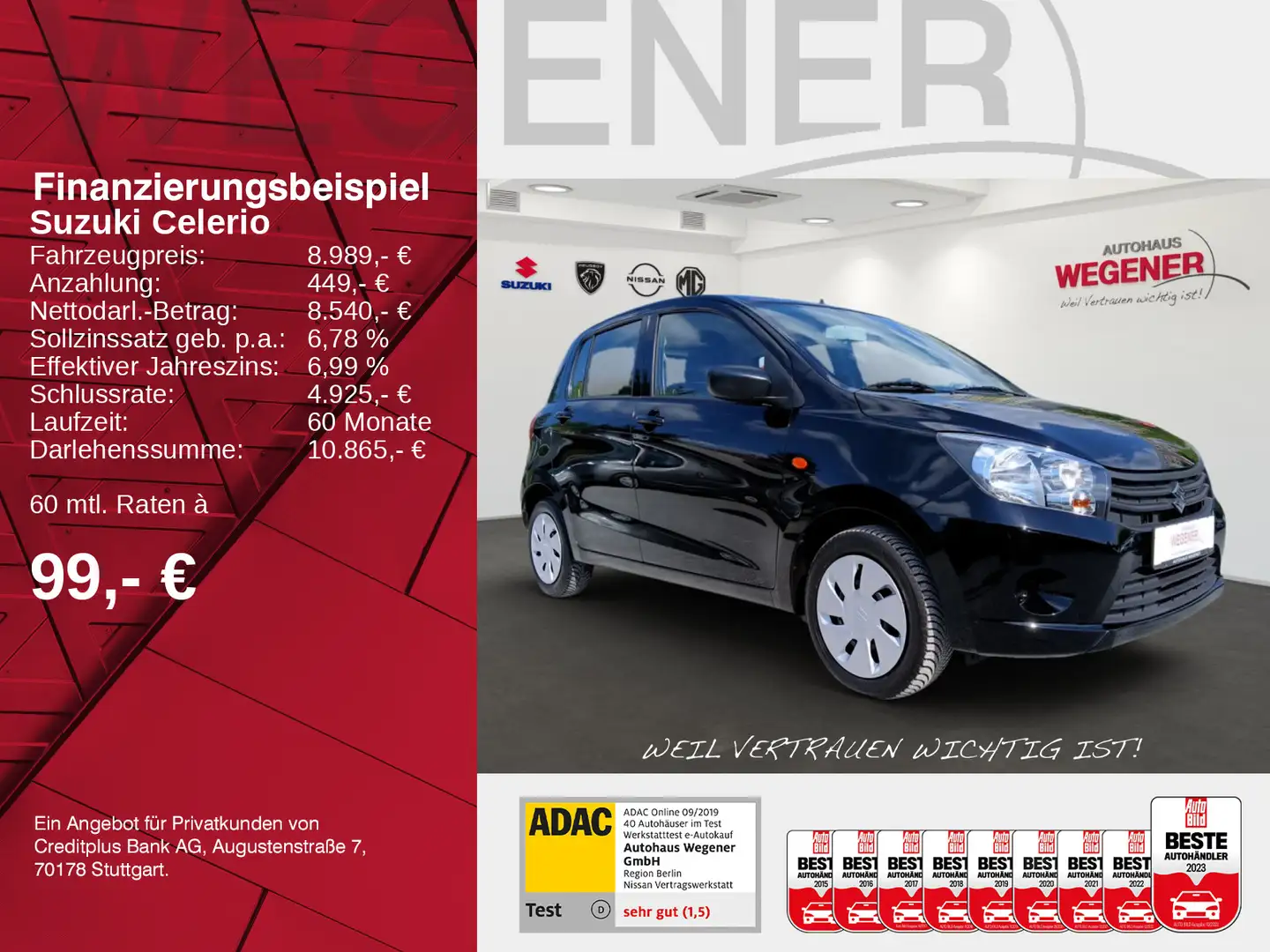 Suzuki Celerio CLUB *Klima*Allwetter*el.Fh*Sparsam* Siyah - 2