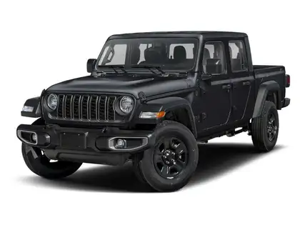 Black 2026 Jeep Gladiator Pickup Truck Four-Wheel Drive 8-Speed Automatic