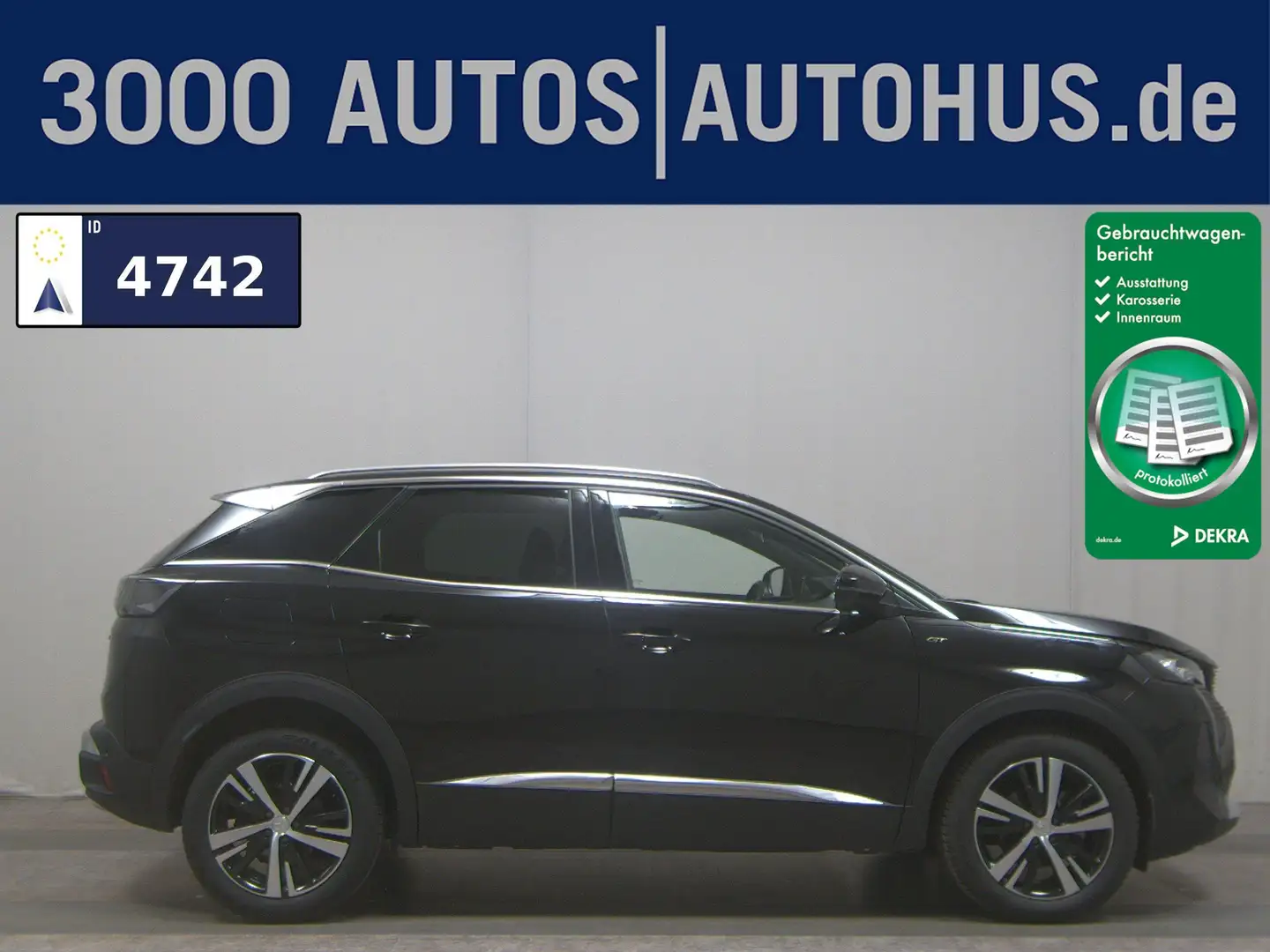 Peugeot 3008 1.2 Hybrid GT T-Leder Navi LED ACC Noir - 1