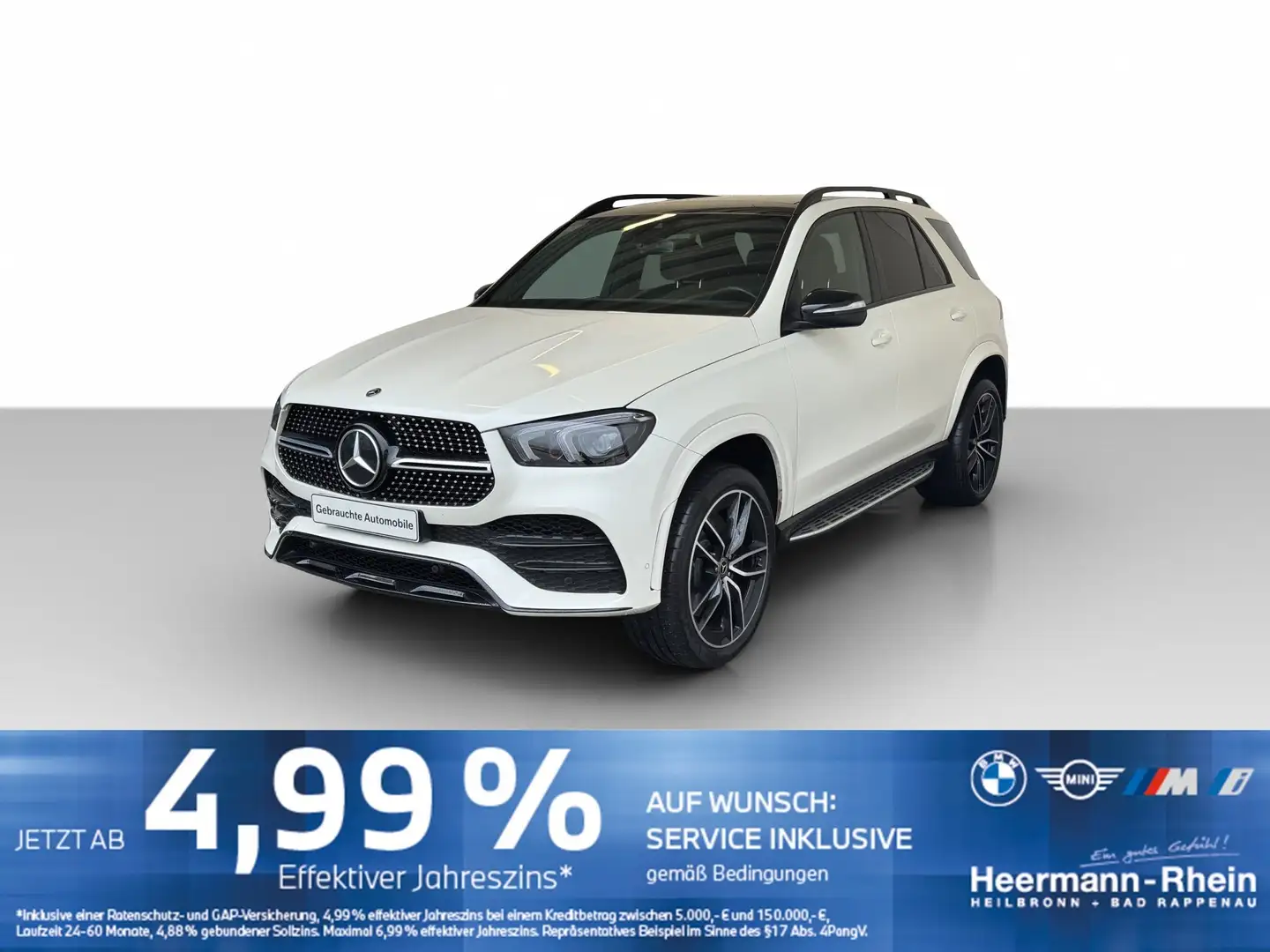 Mercedes-Benz GLE 580 4Matic 9G-tronic AMG Line Navi.AHK. Weiß - 2