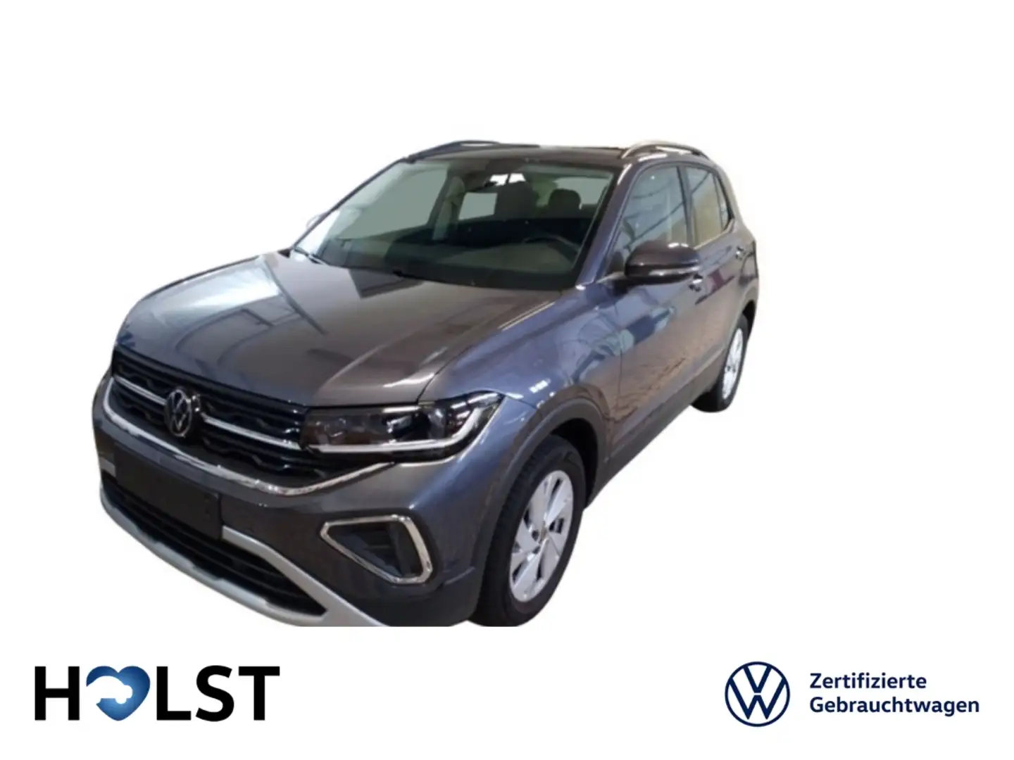 Volkswagen T-Cross 1.0TSI Life IQ.DRIVE Matrix GJR AHK RüFaKa LaneAss Gris - 2