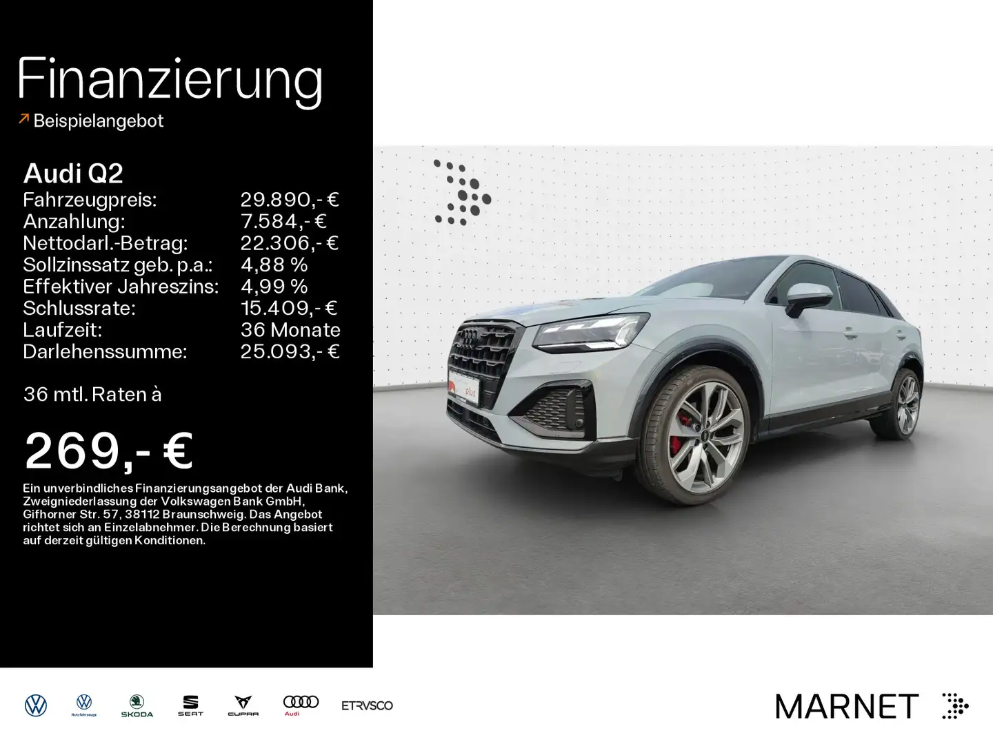 Audi Q2 Advanced 35 TFSI*Navi*Matrix*Alu*PDC*Virtual Grigio - 1