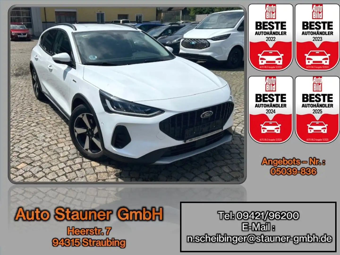 Ford Focus 1.0 EcoBoost MHEV Active*AHK*iACC*KAMERA Weiß - 1