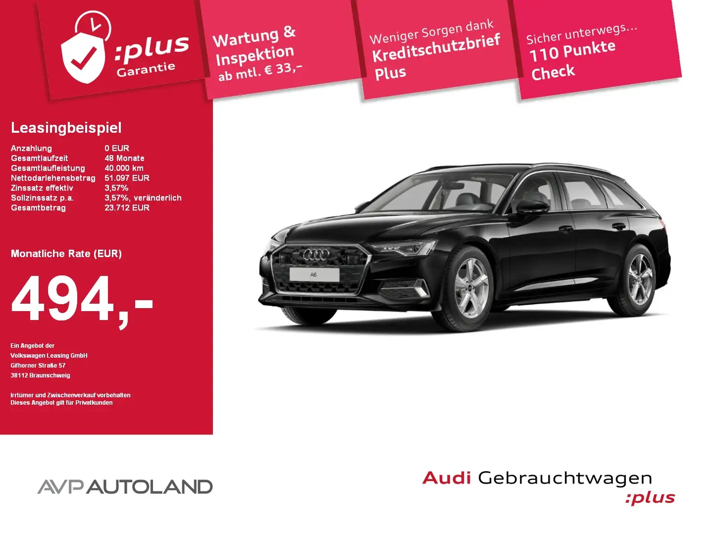 Audi A6 Avant 40 TDI quattro S tronic advanced | AHK Schwarz - 1