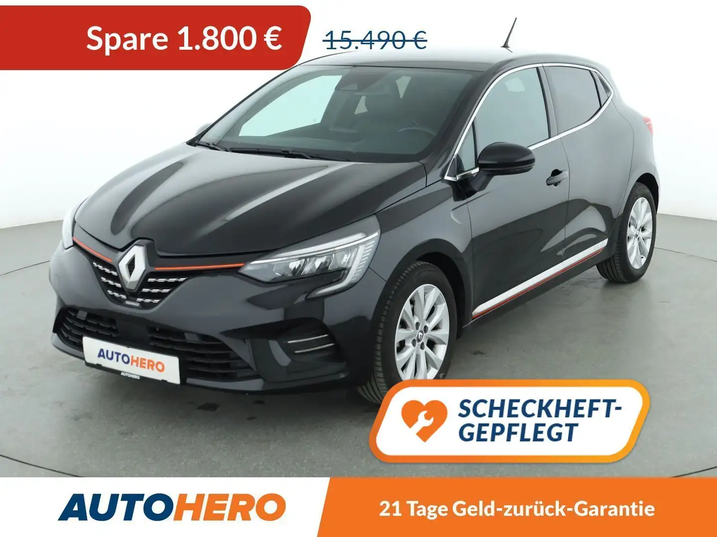 Renault Clio 1.0 TCe Intens*LED*NAVI*TEMPO*CAM*PDC*SHZ*KLIMA* Schwarz - 1