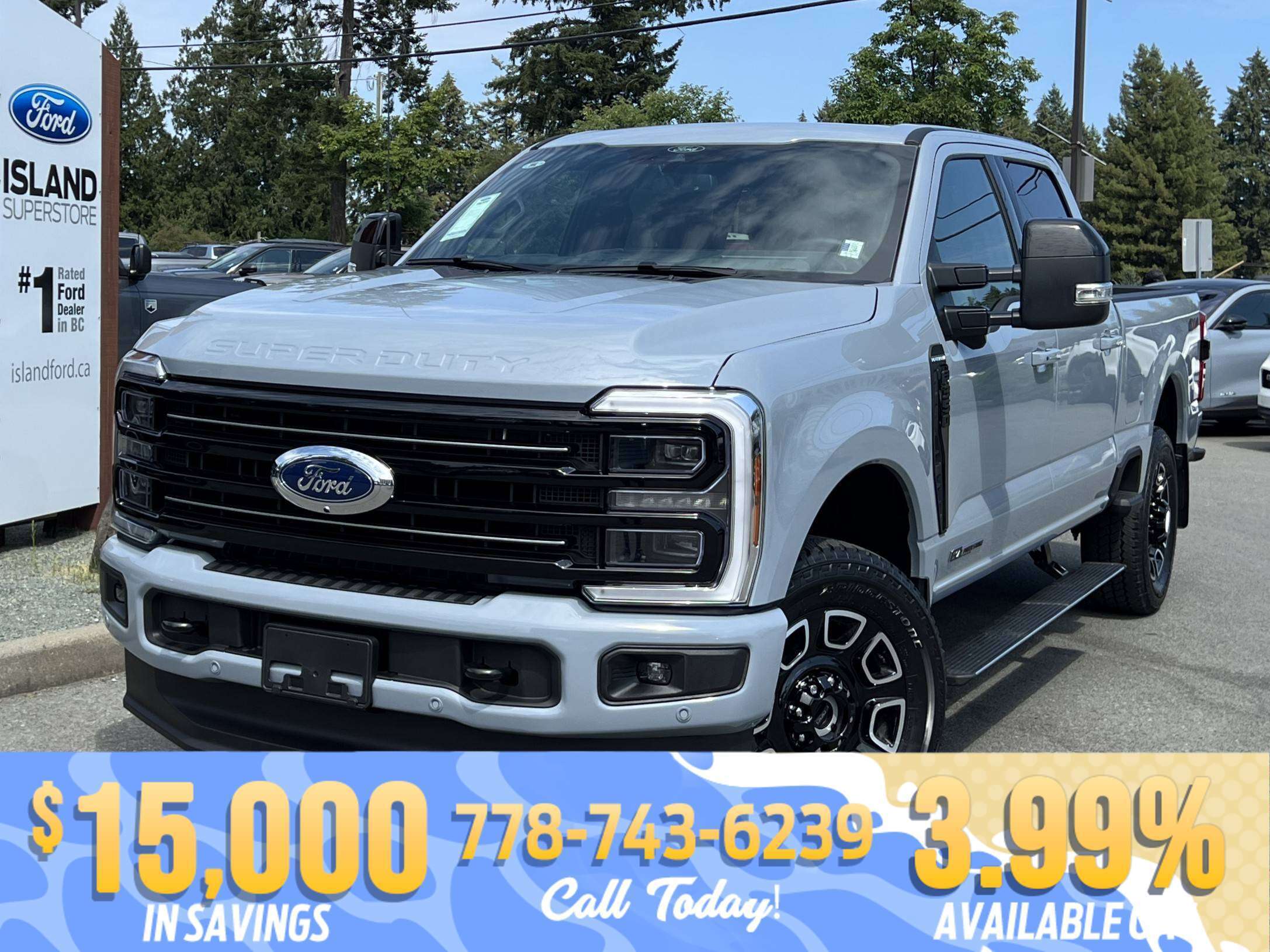 Gray 2026 Ford F-350 Super Duty Pickup Truck Four-Wheel Drive Automatic