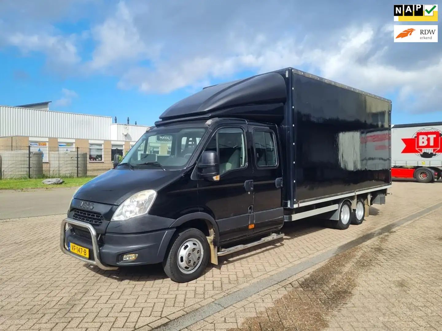 Iveco 40C17 BE Clixtar, Dubbel cabine, Veldhuizen traile Noir - 1