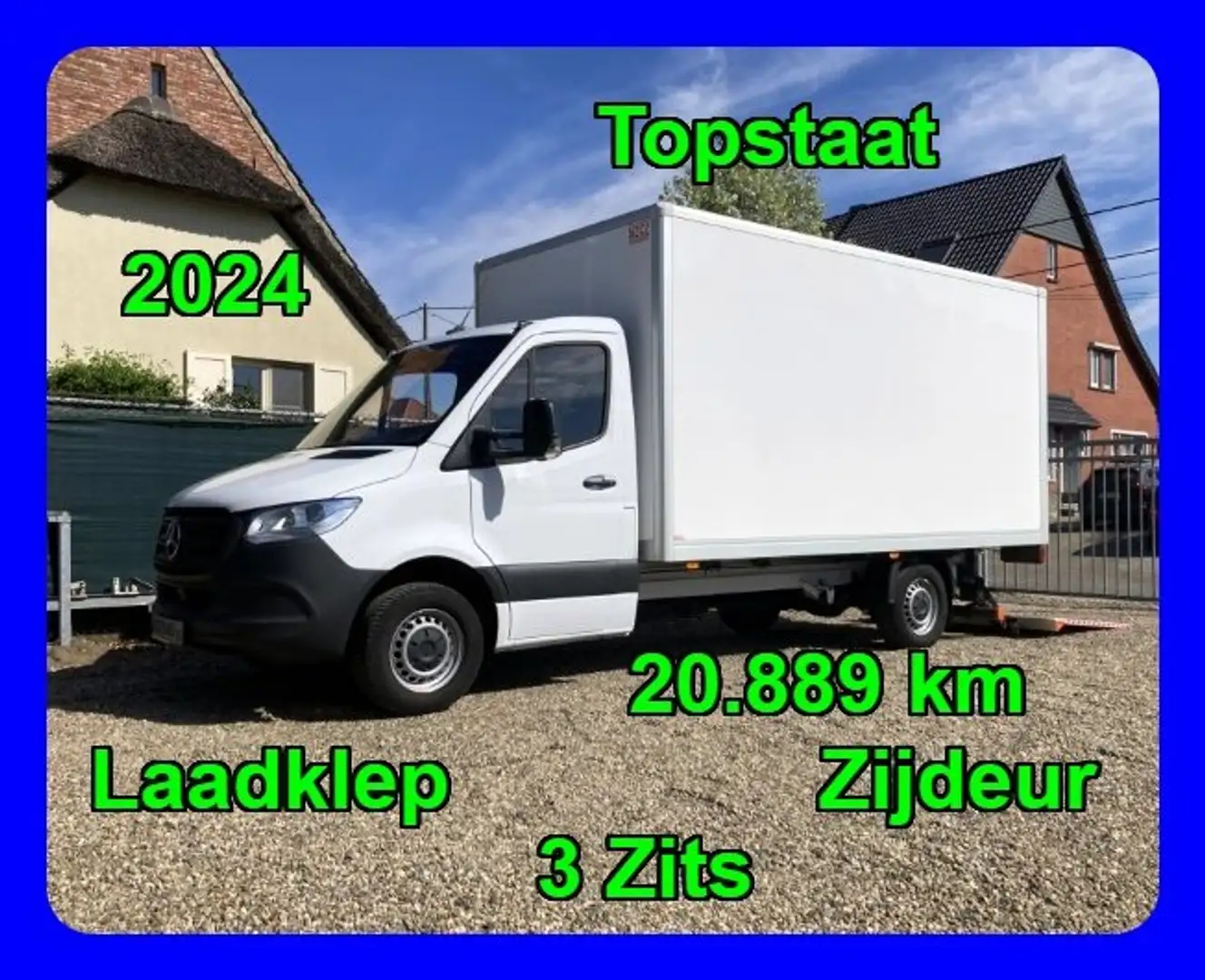 Mercedes-Benz Sprinter 315 42.000€ +BTW / Laadklep + Zijdeur /  3 Zits Wit - 1