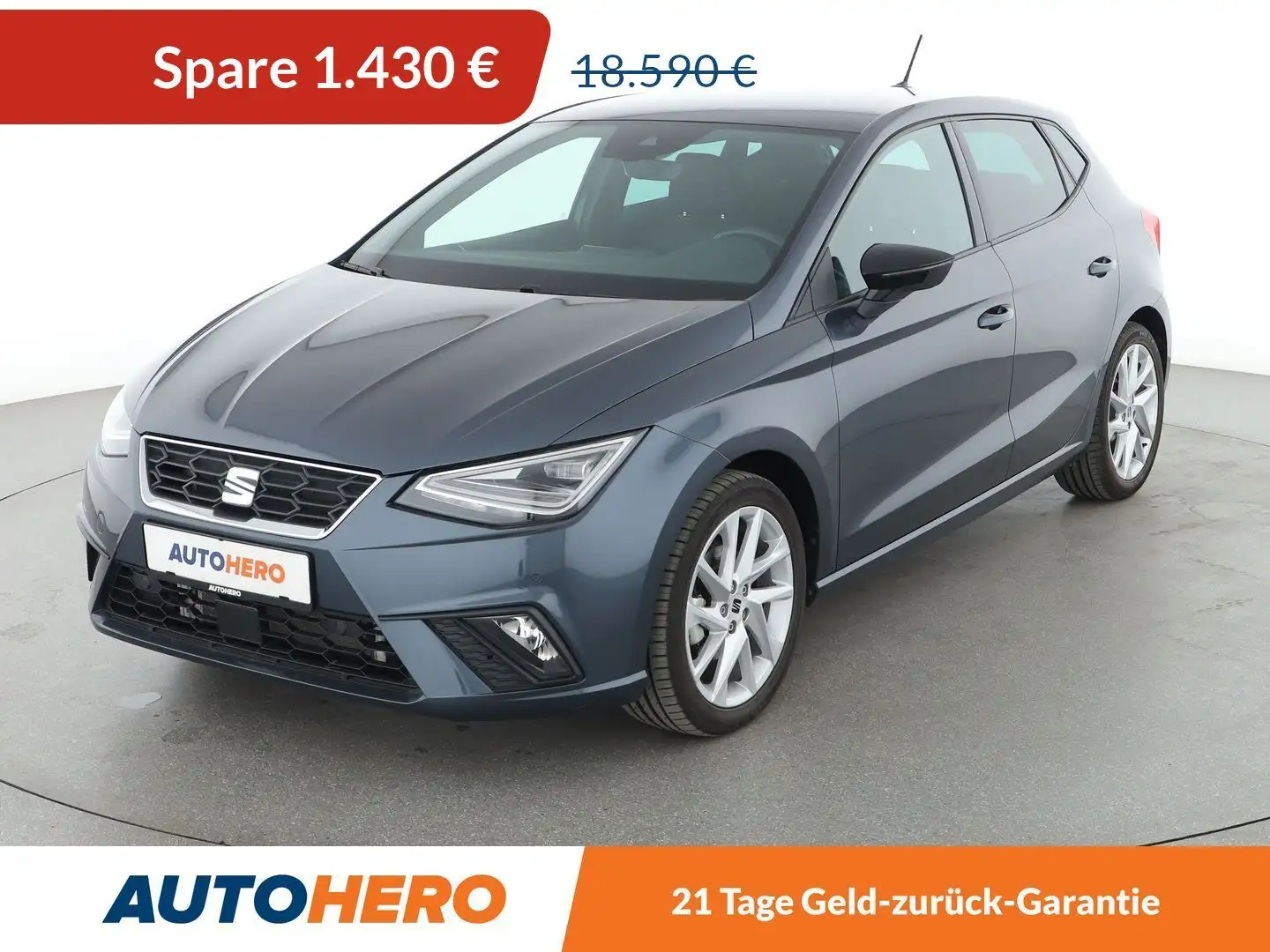 SEAT Ibiza 1.0 TSI FR*NAVI*CAM*LED*PDC*SHZ*ACC*KLIMA*GARANTIE Gris - 1