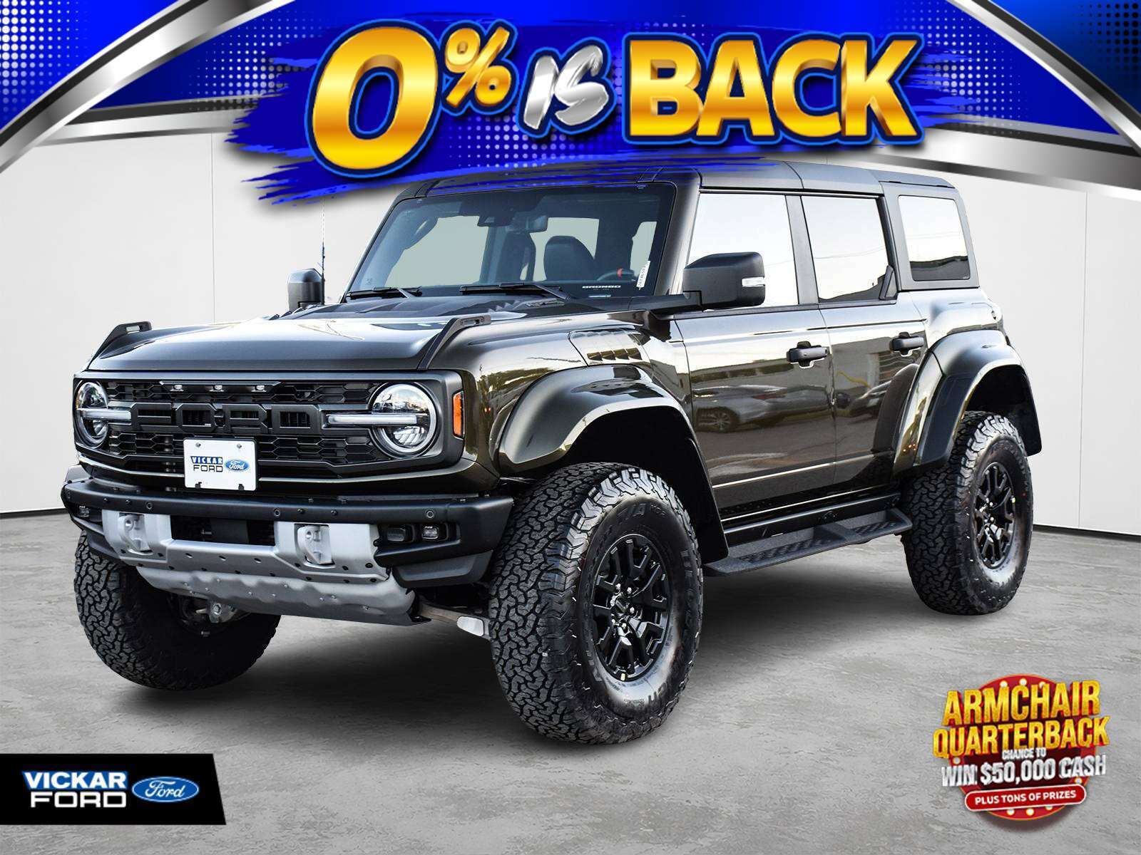 Green 2026 Ford Bronco Raptor SUV / Crossover Four-Wheel Drive Automatic