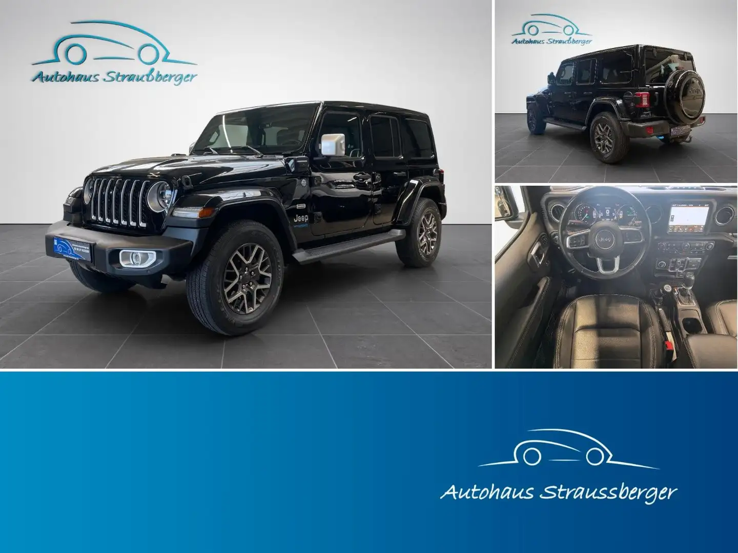 Jeep Wrangler Sahara Unlimited Plug-In Hybrid ACC Schwarz - 1