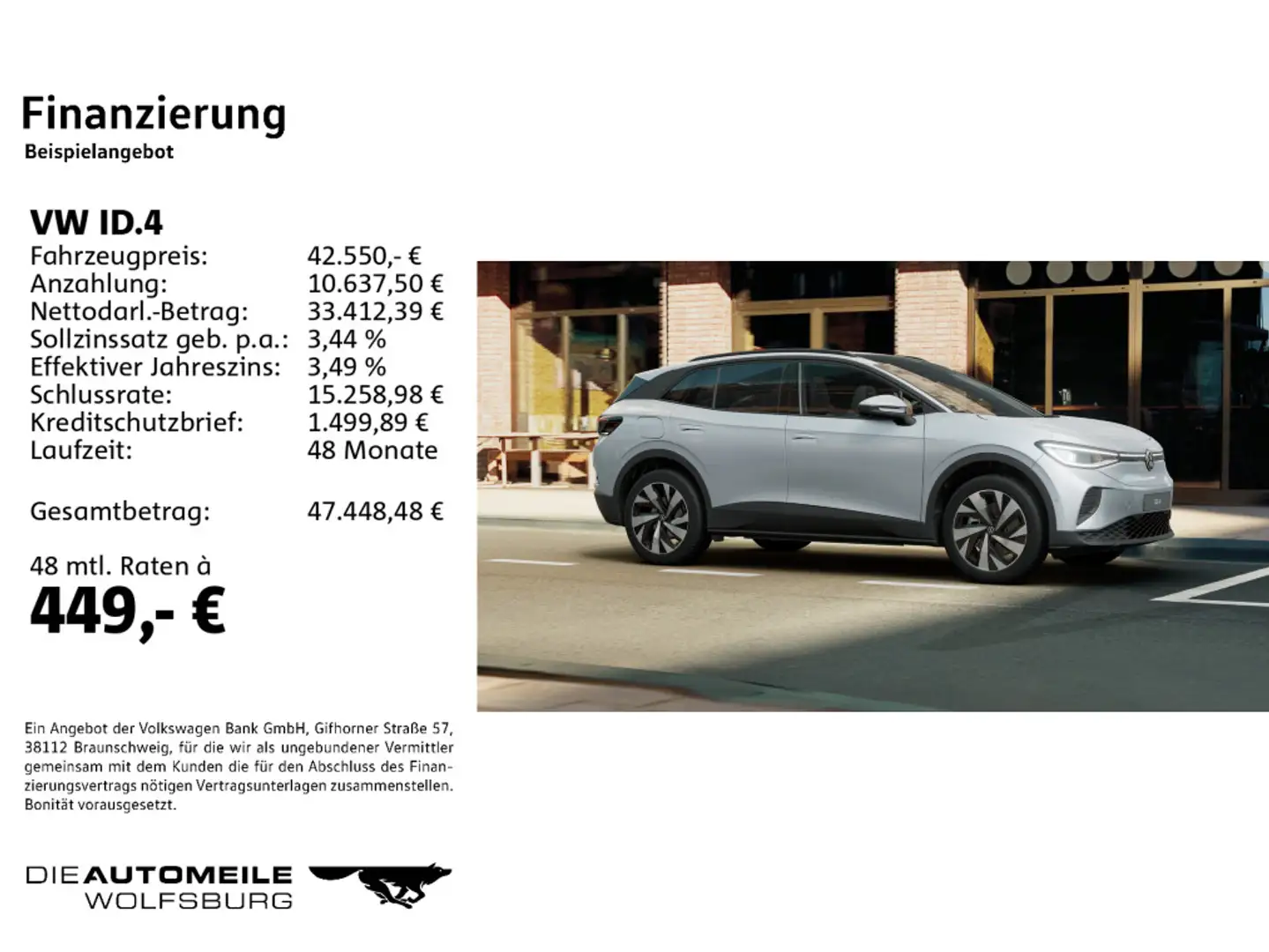 Volkswagen ID.4 Pro HeadUp/Matrix/H+K/Pano/AHK/ACC Silber - 2