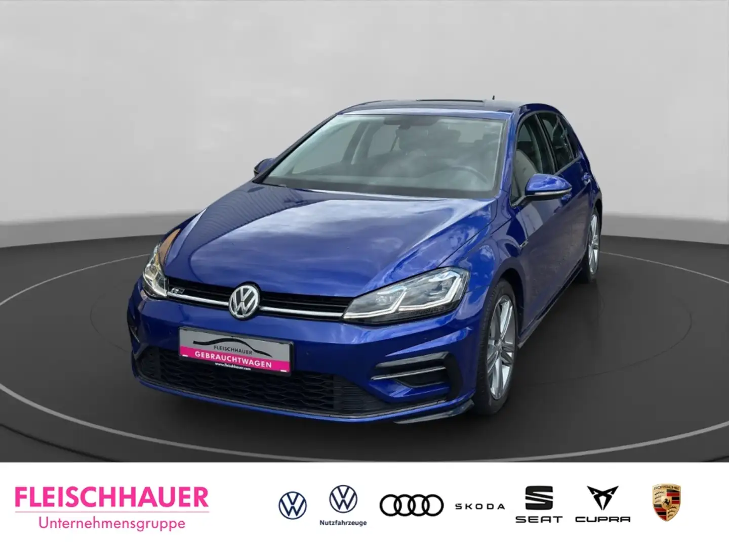Volkswagen Golf VII Comfortline 1.5 TSI R-Line+Navi+ACC+CarPlay Bleu - 1