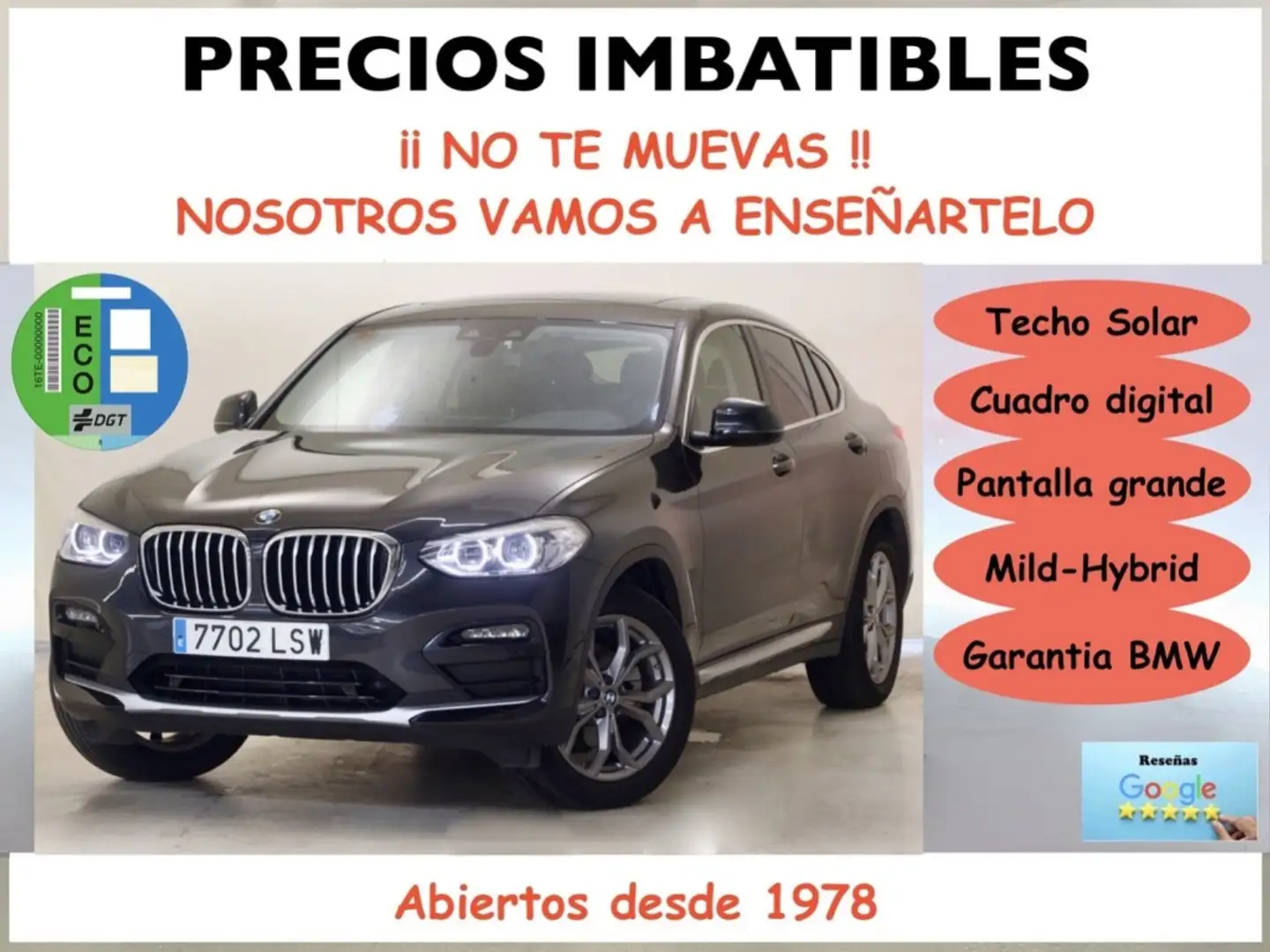 BMW X4 xDrive 20dA xLine Gris - 1