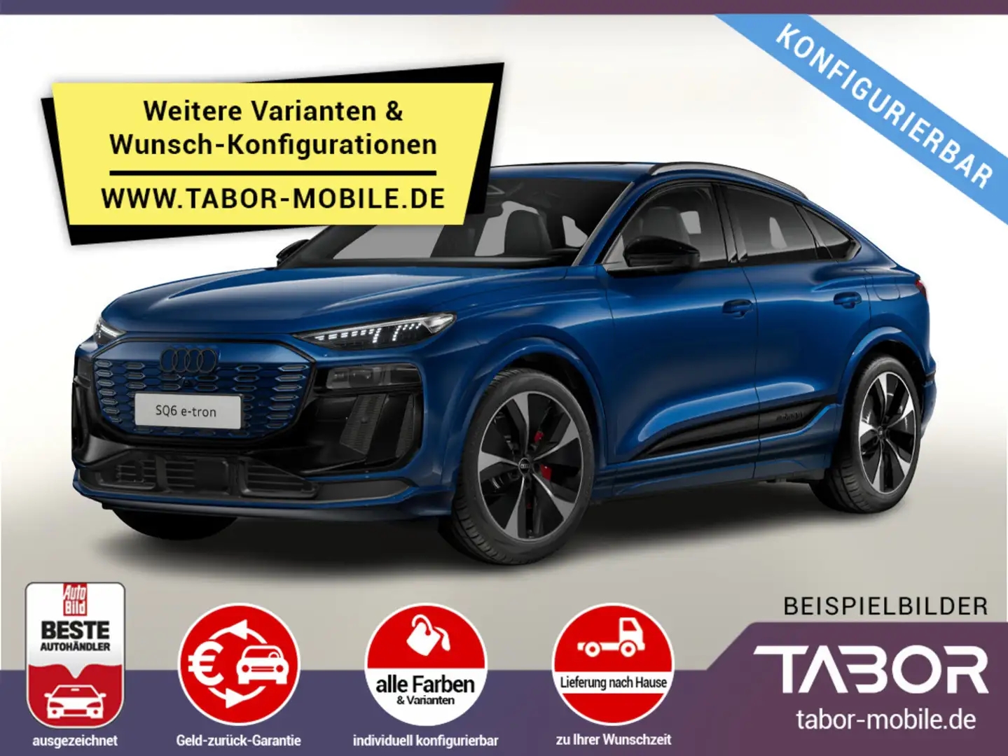 Audi SQ6 e-tron Sportback 489 LED+ Nav Kam360 ACC 20Z Gri - 1