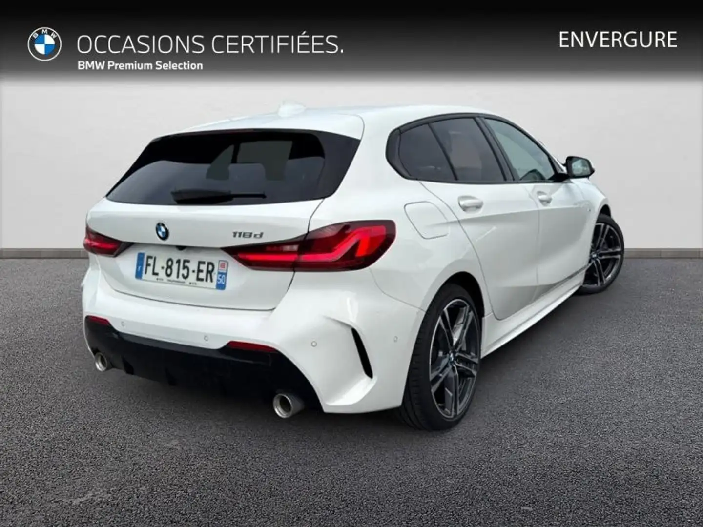 BMW 118 118dA 150ch M Sport Blanc - 2