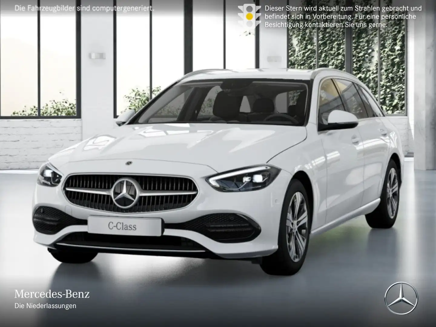 Mercedes-Benz C 180 T AVANTG+LED+KAMERA+TOTW+KEYLESS+9G Weiß - 2