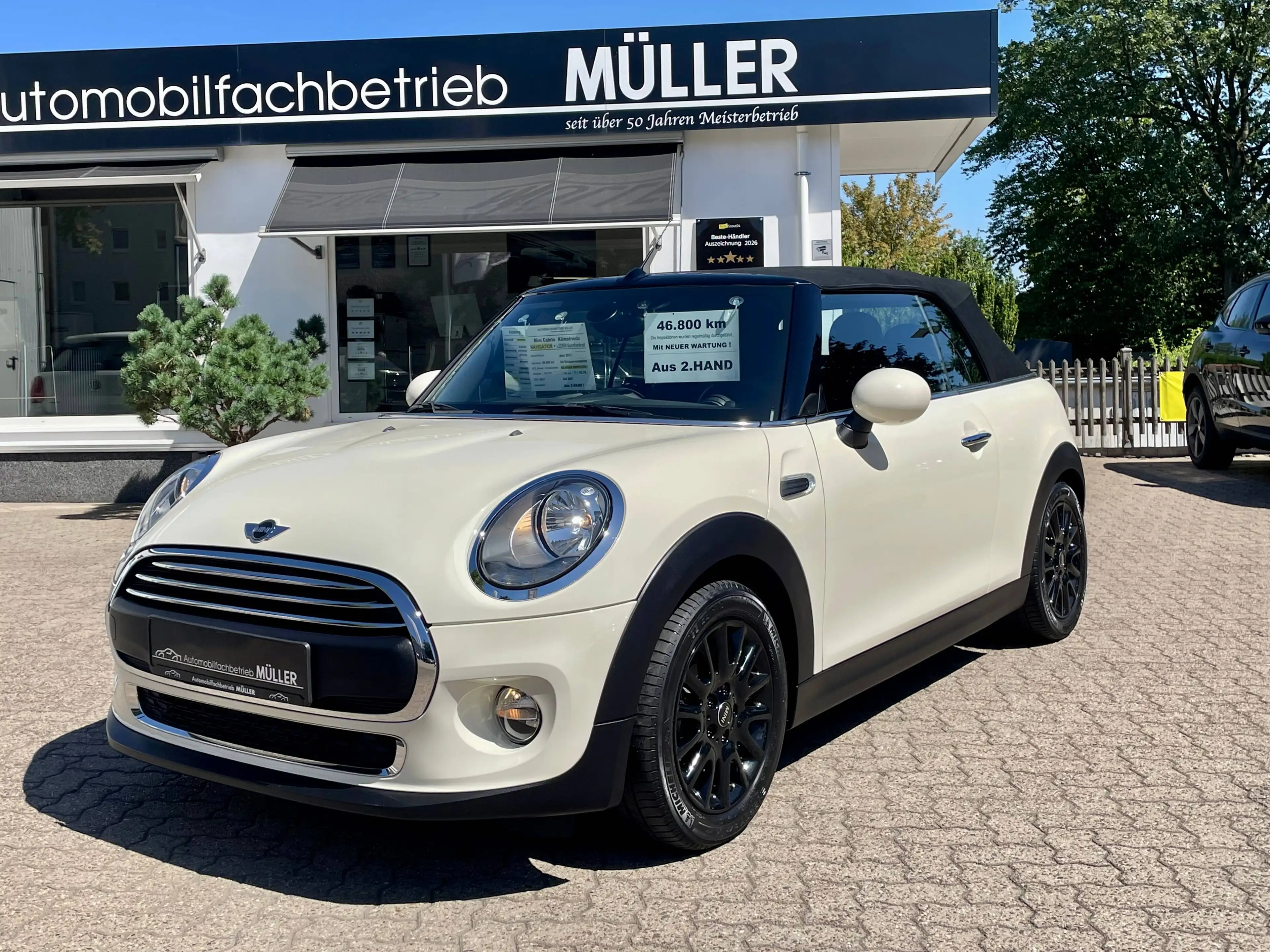 MINI One Cabrio MINI CABRIO Klimaautomatik!+NAVIGATION+LEDER-Sportlenkrad+LED Ambiente+Tempomat+Sitzheizung +2.HAND