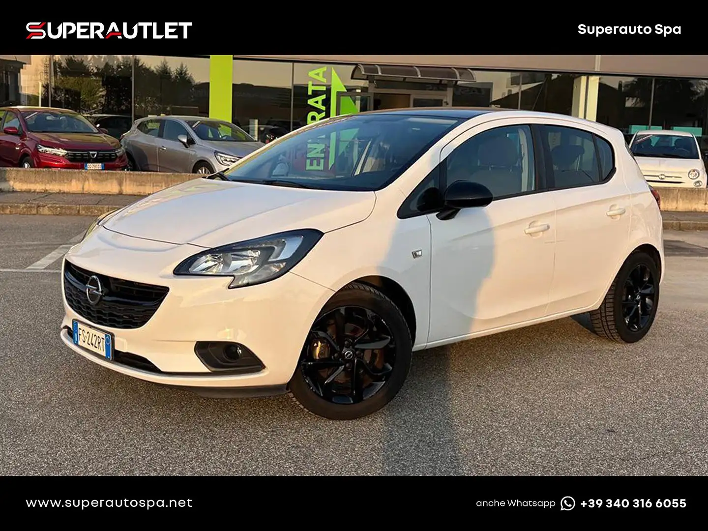 Opel Corsa 5p 1.4 Black Edition Gpl Tech 90cv my18.5 Weiß - 1