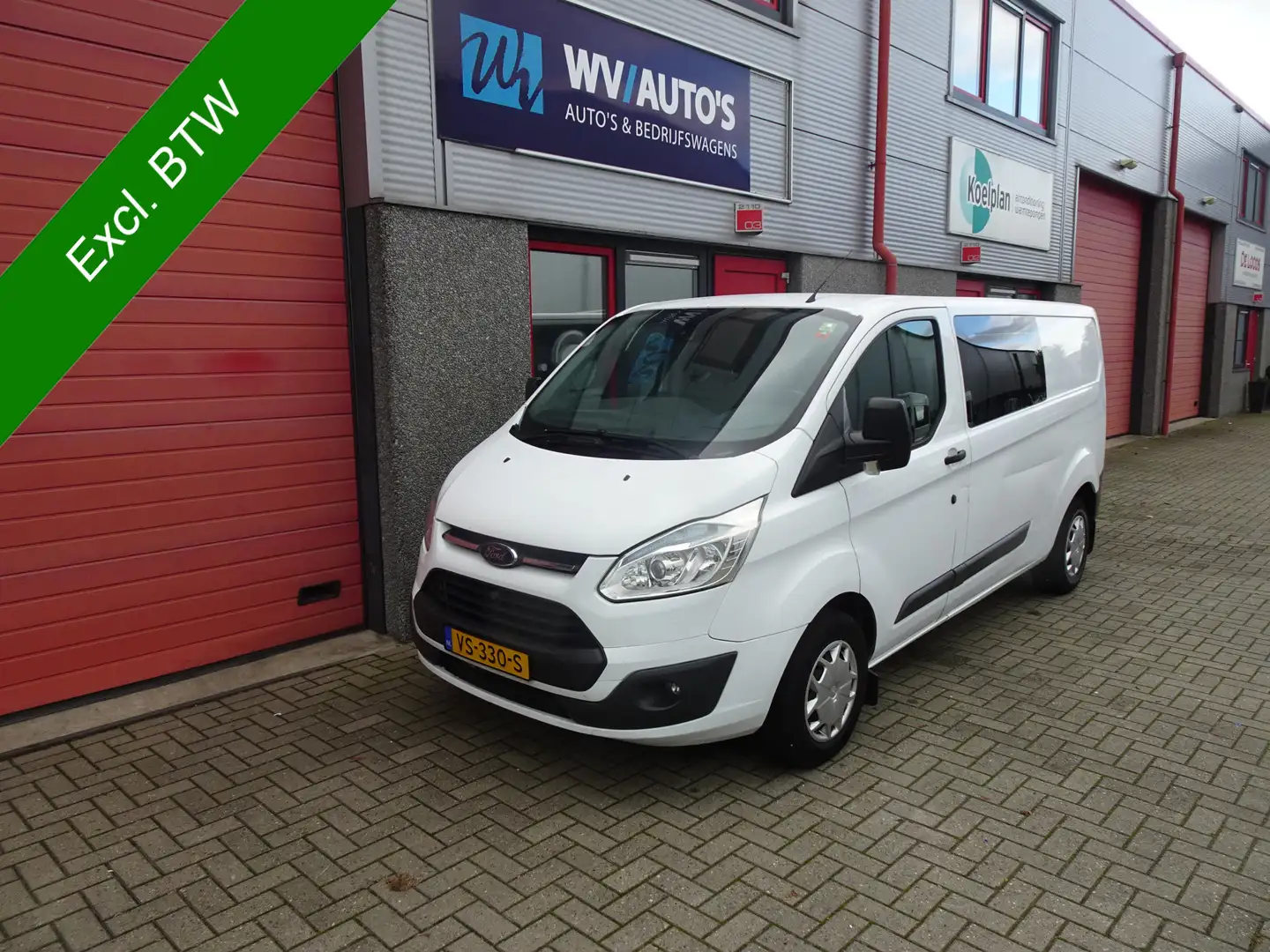 Ford Transit Custom 290 2.2 TDCI L2H1 Trend DC 6 pers airco Blanc - 1