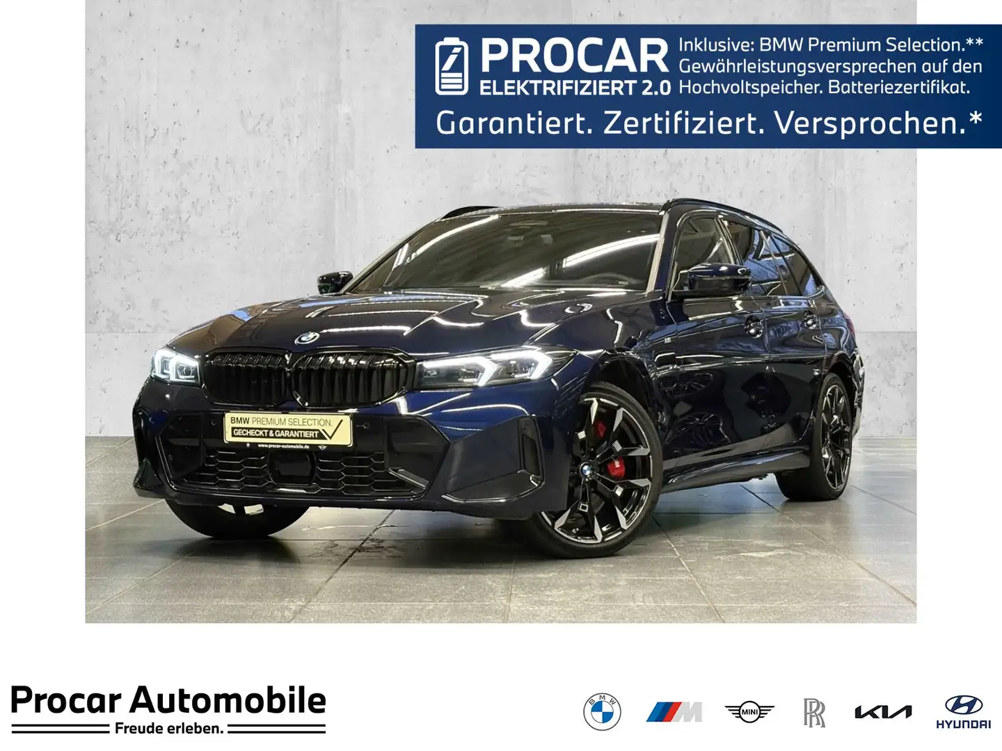 BMW 330 e Touring M Sport Pro DA Prof PA+ HuD HK Pano Blau - 1