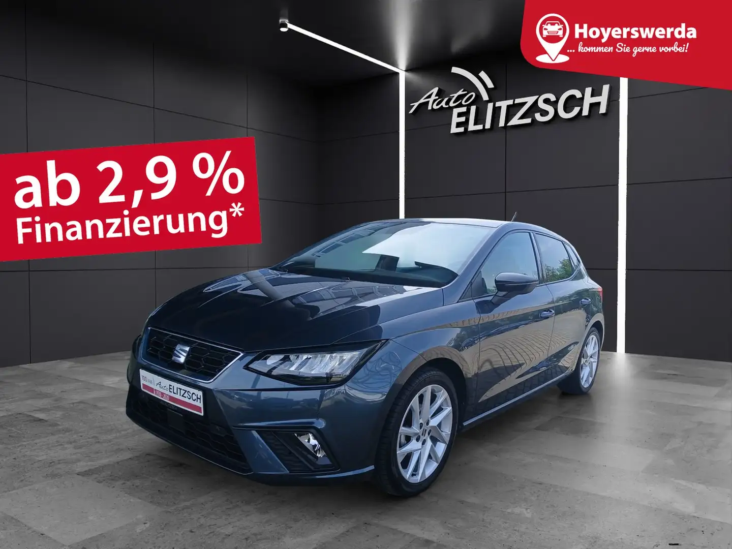 SEAT Ibiza TSI FR-Line LED Pano ACC RFK SH LM Grau - 1