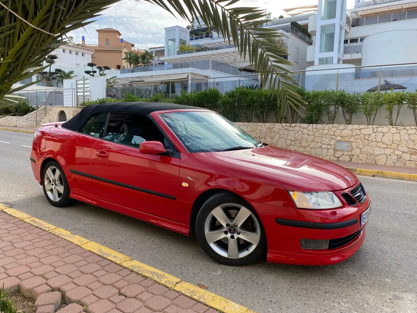 Saab 9-3 Cabrio 2.8T V6 Aero Czerwony - 1